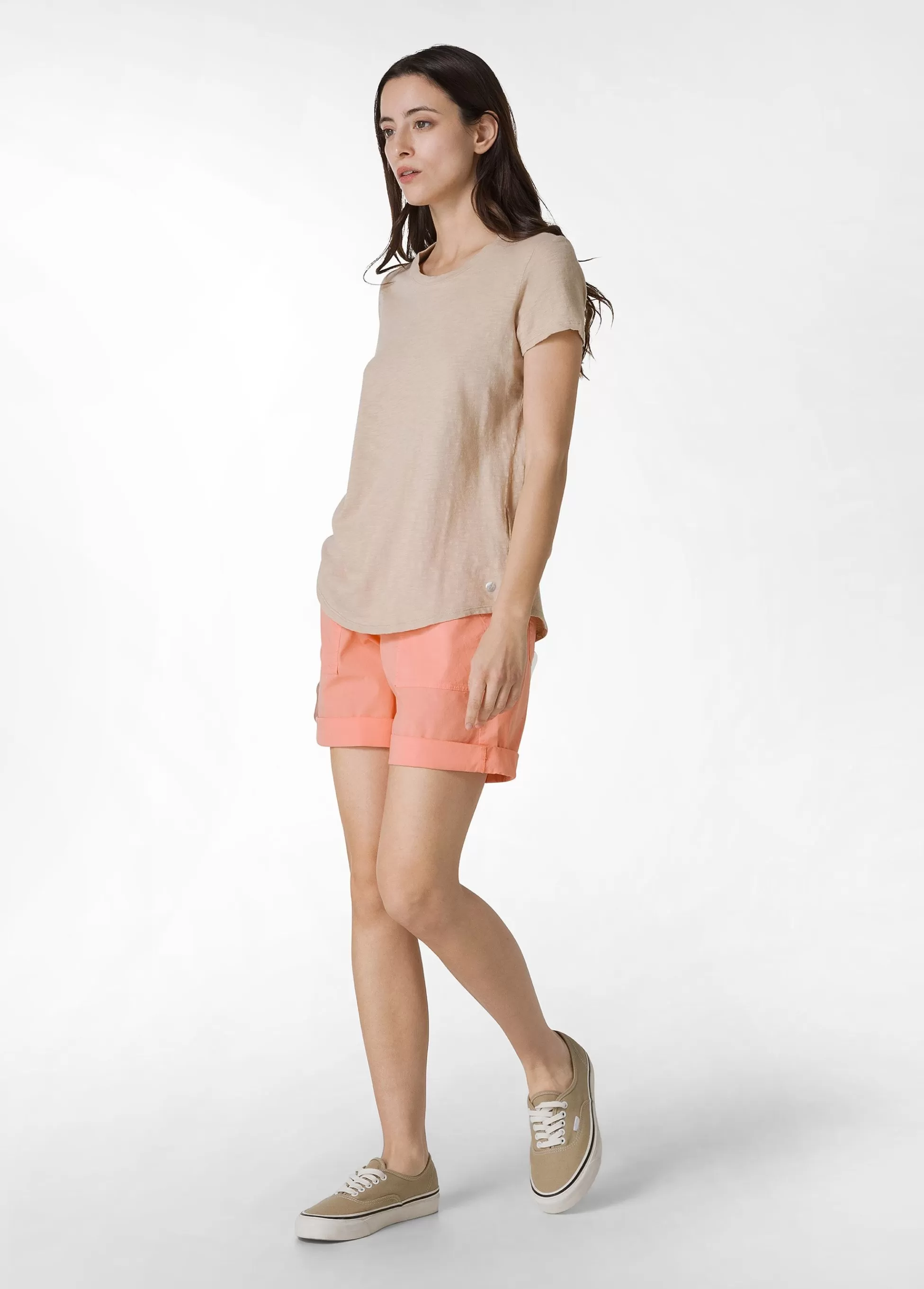 Donna DEHA Bermuda*Bermuda In Popeline Con Coulisse Arancio