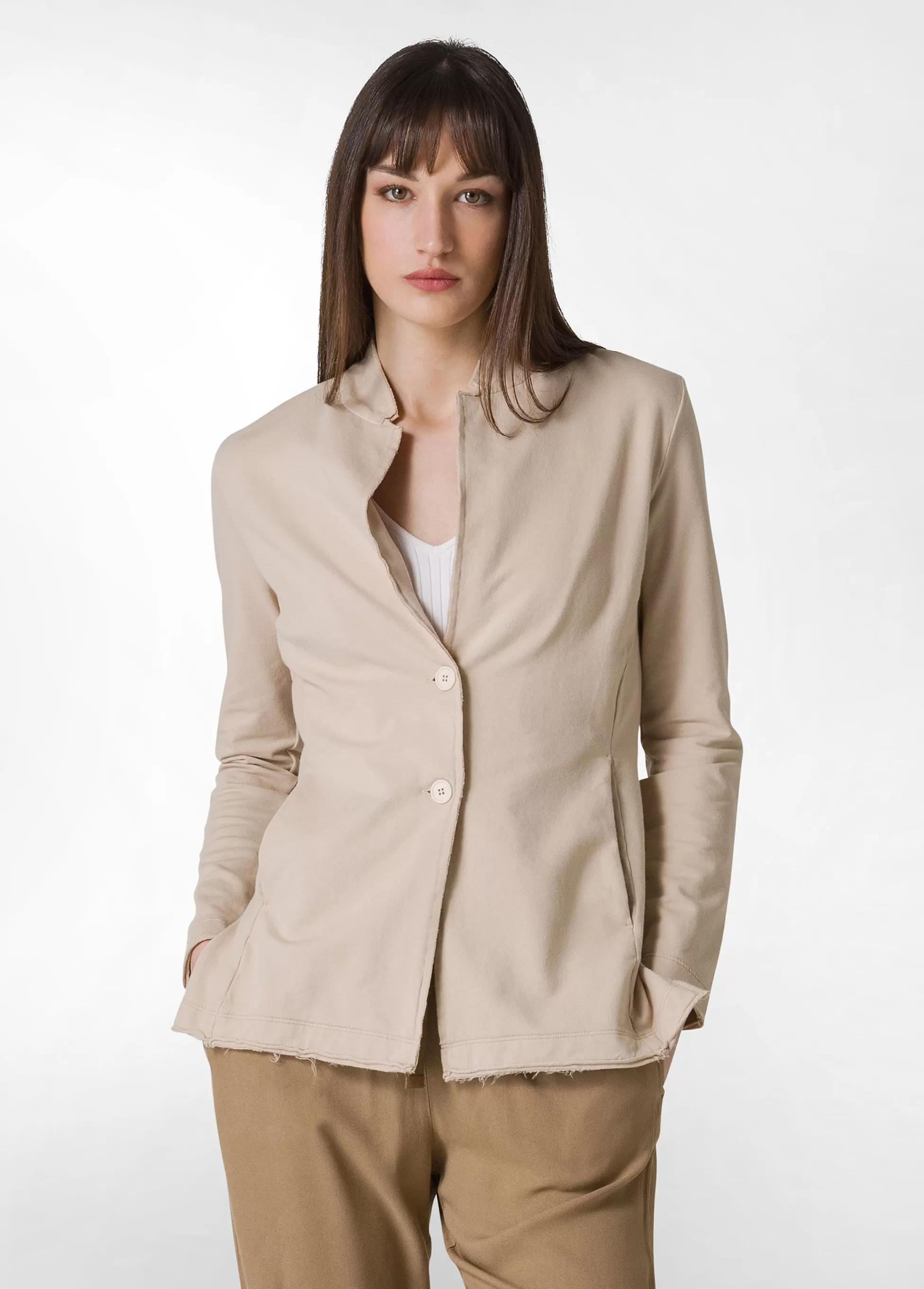 Donna DEHA Giacche E Giubbotti*Blazer In Felpa Leggera Beige