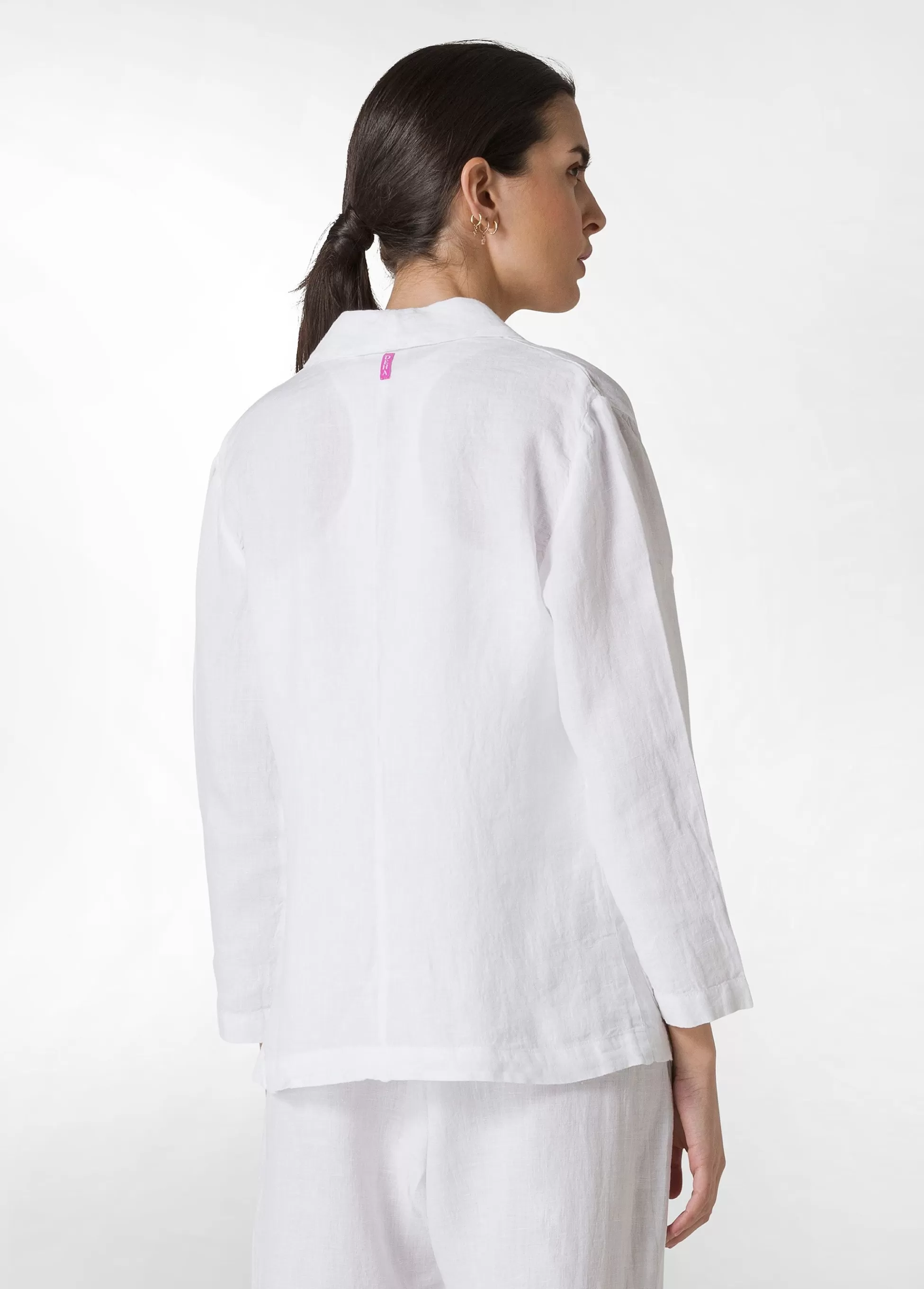 Donna DEHA Giacche E Giubbotti*Blazer In Lino Bianco