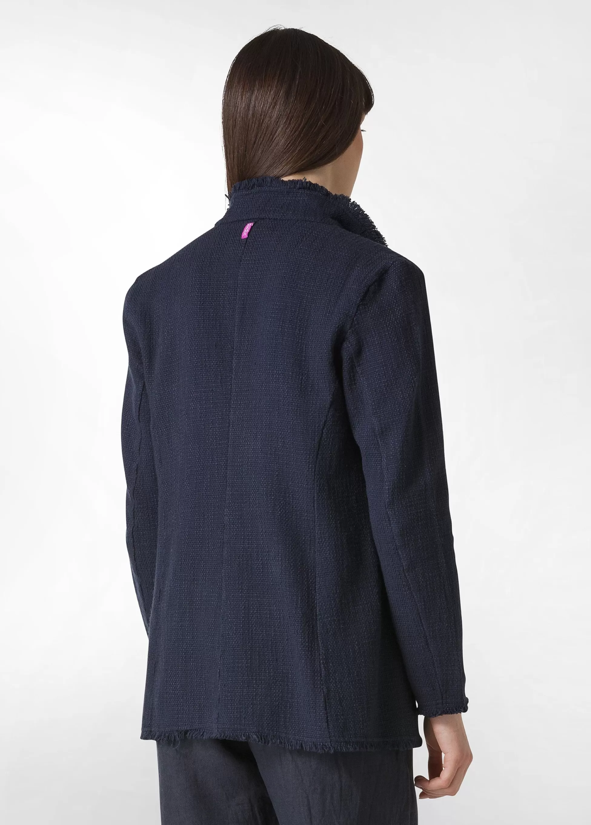Donna DEHA Giacche E Giubbotti*Blazer In Tweed Di Cotone Blu