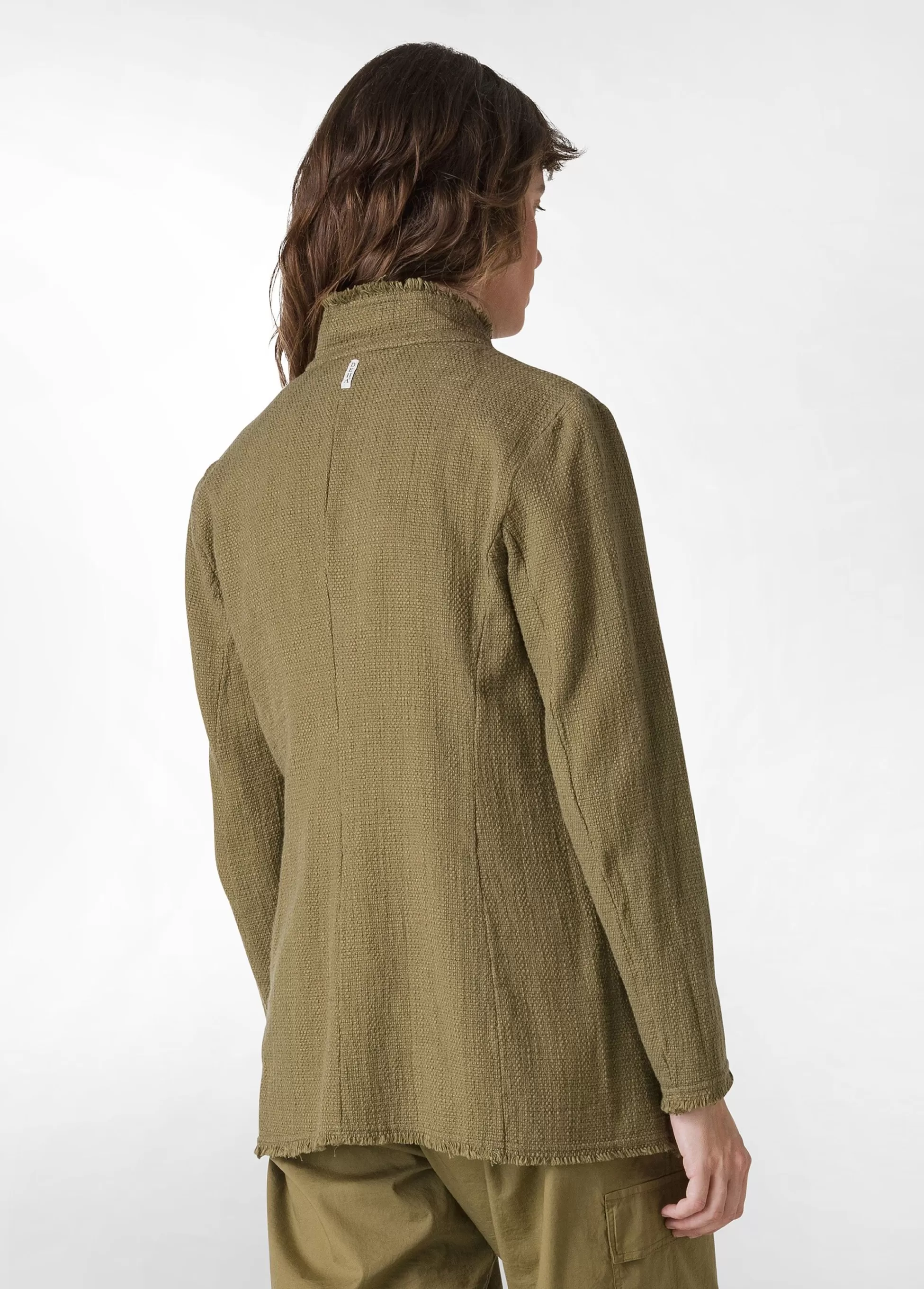 Donna DEHA Giacche E Giubbotti*Blazer In Tweed Di Cotone Verde