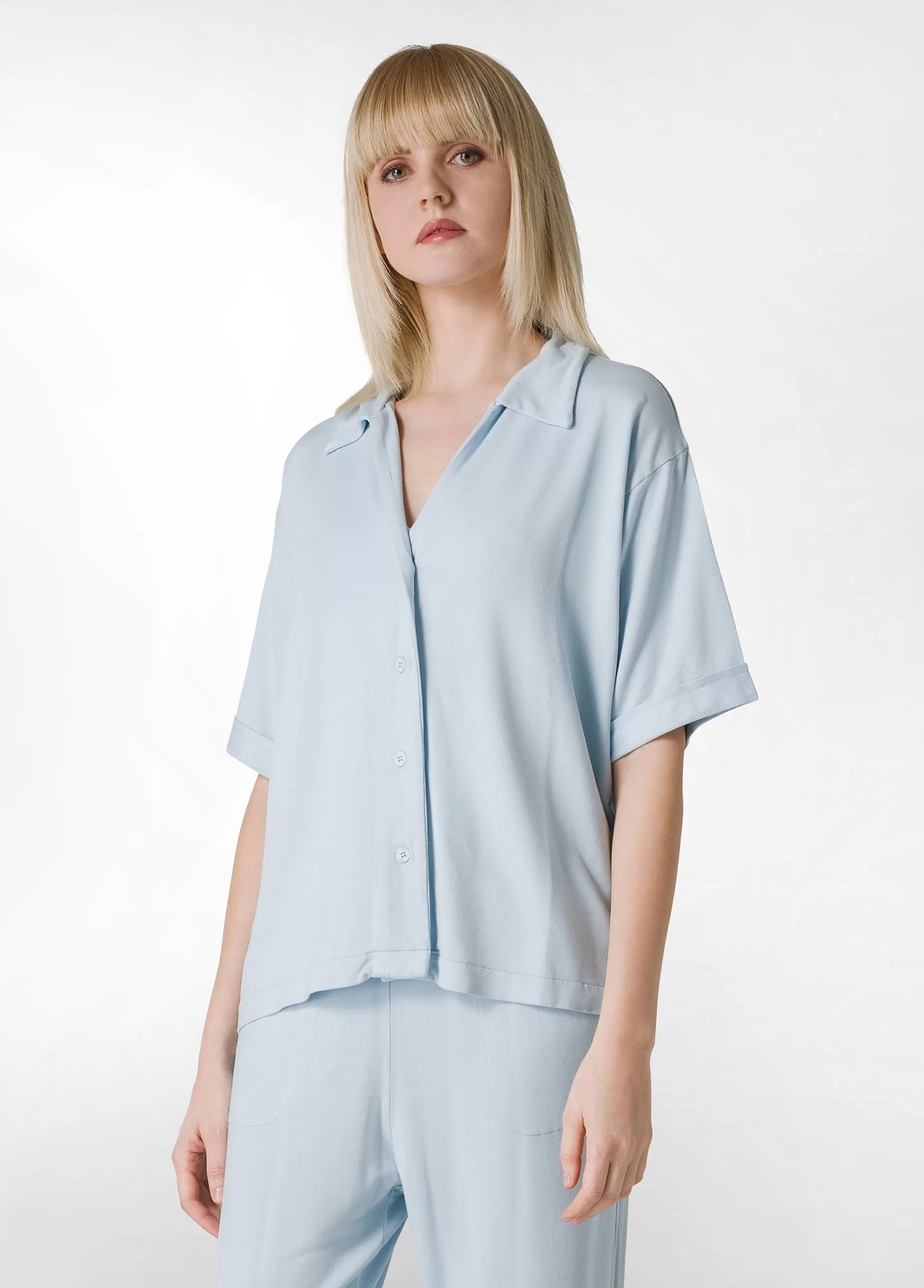 Donna DEHA Camicie & Bluse*Camicia In Felpa Blu