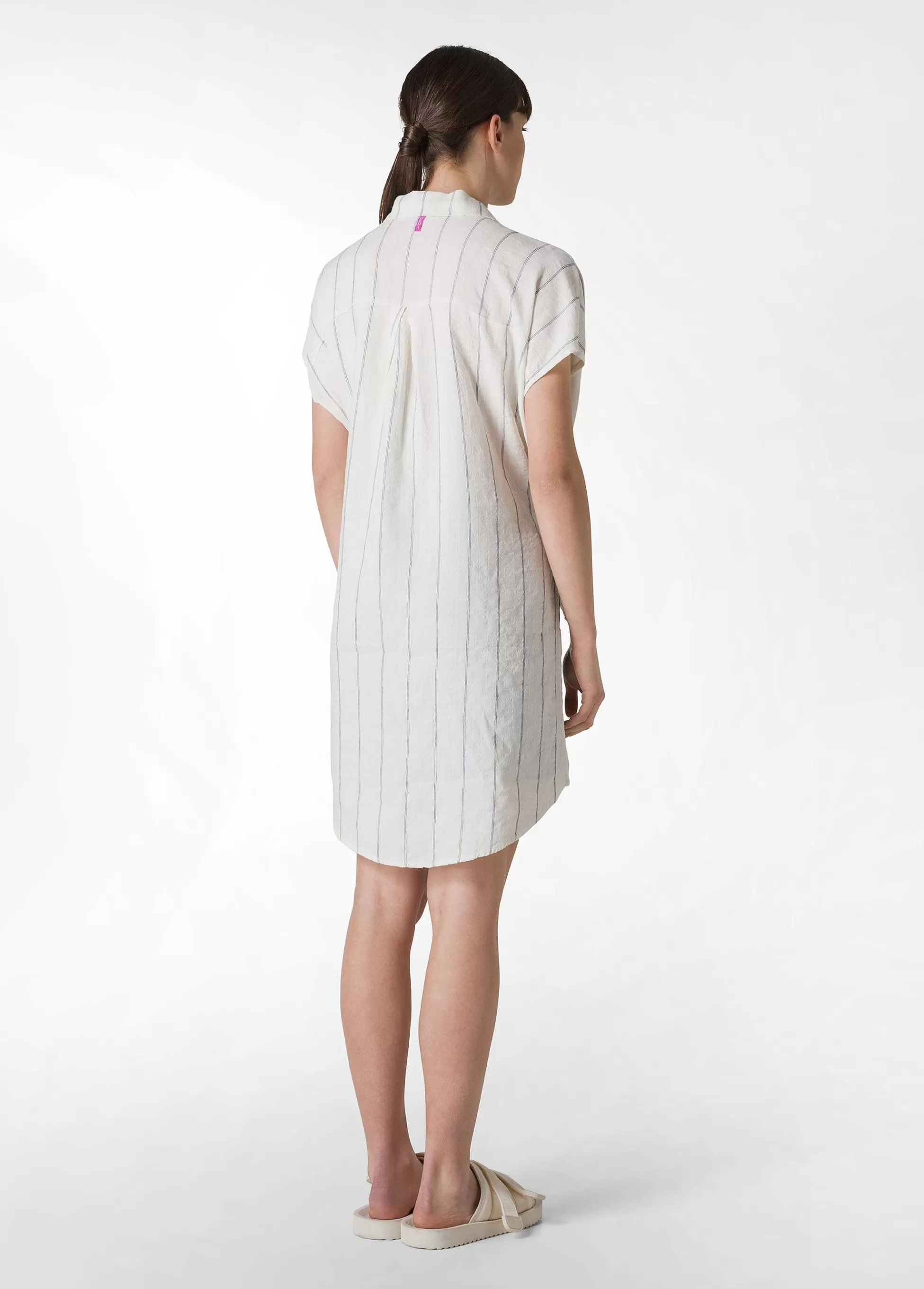 Donna DEHA Camicie & Bluse*Camicia In Lino Gessato Bianco