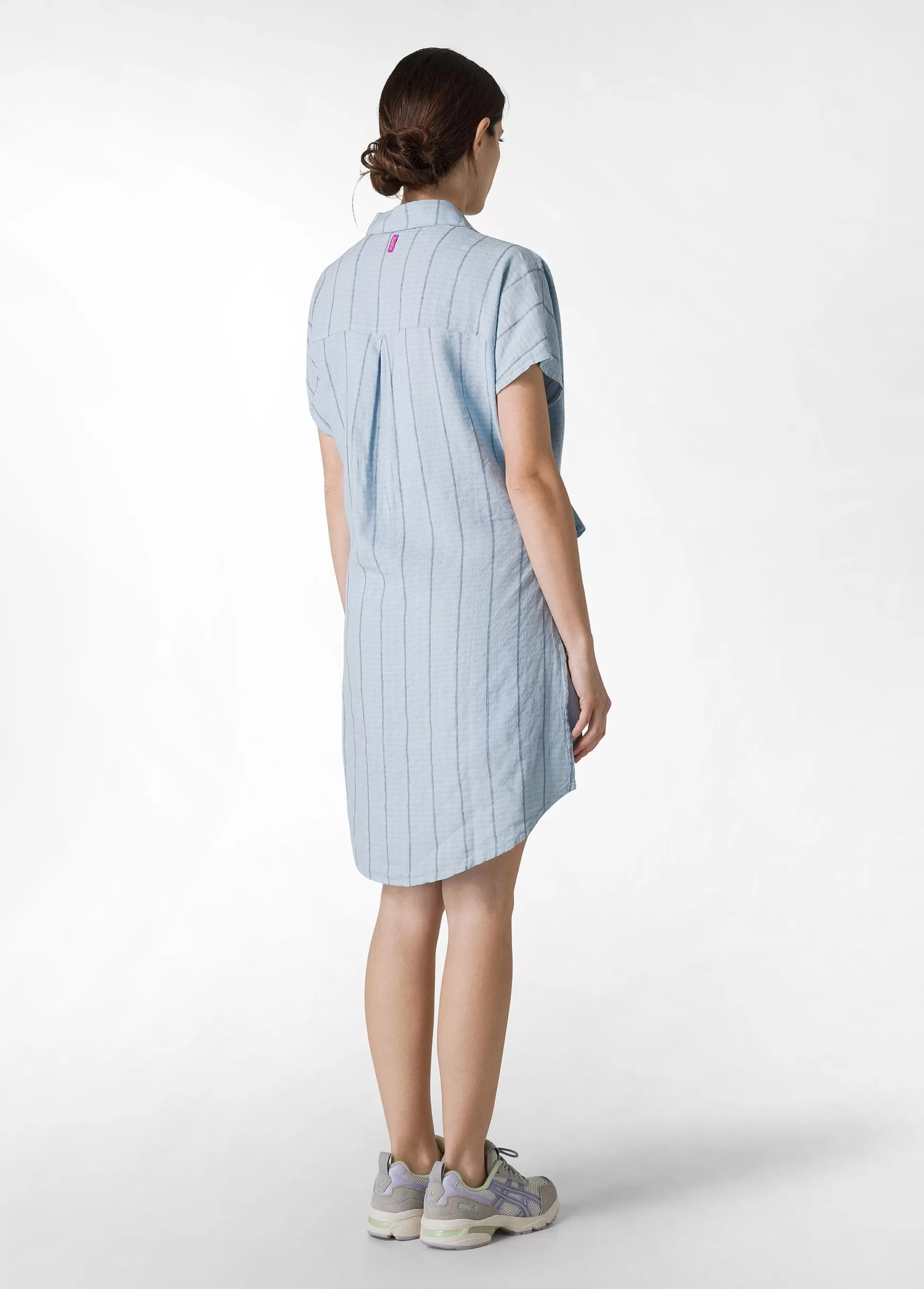 Donna DEHA Camicie & Bluse*Camicia In Lino Gessato Blu