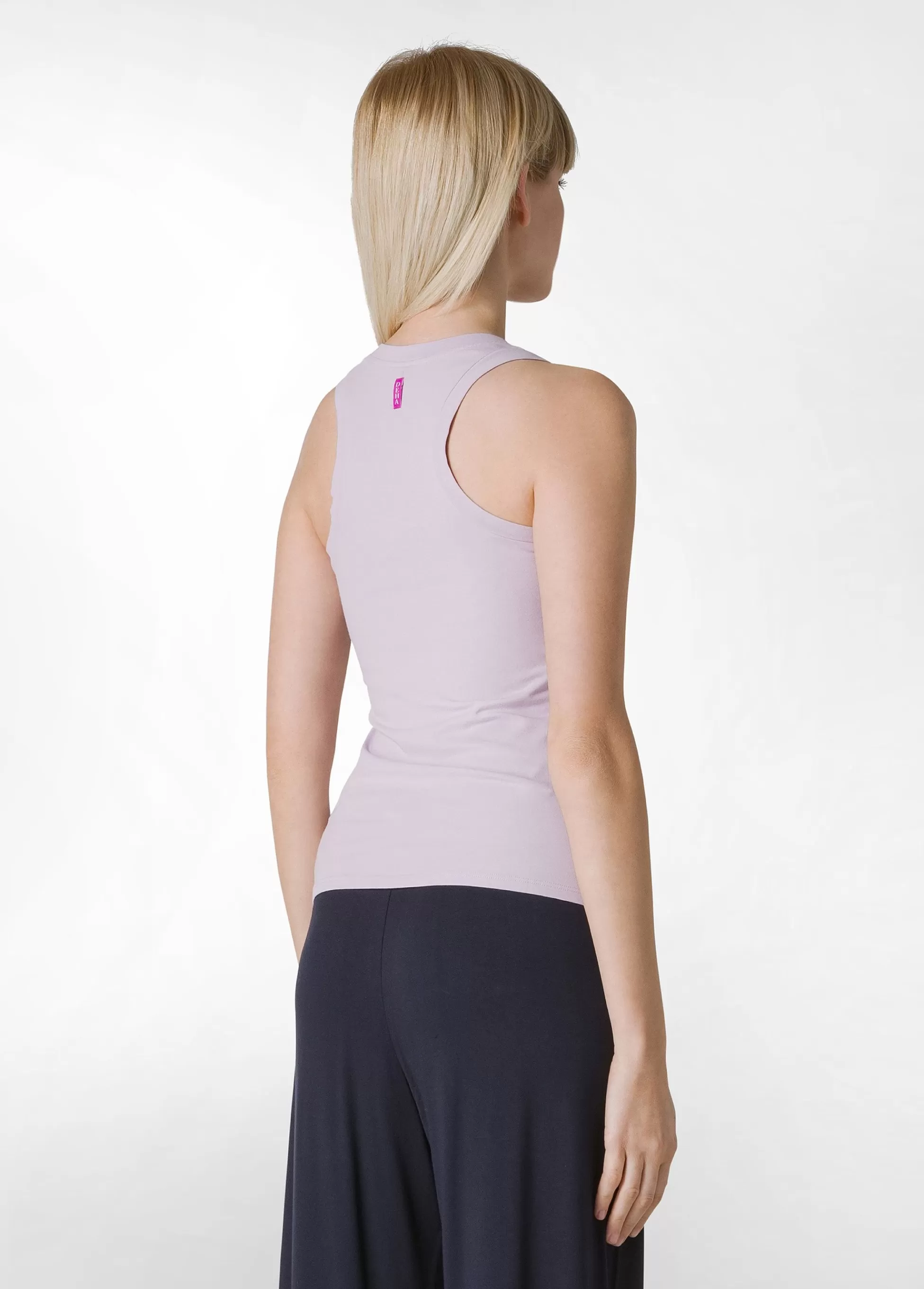 Donna DEHA Canotte E Reggiseni Sportivi*Canotta Vogatore Jersey Stretch Viola