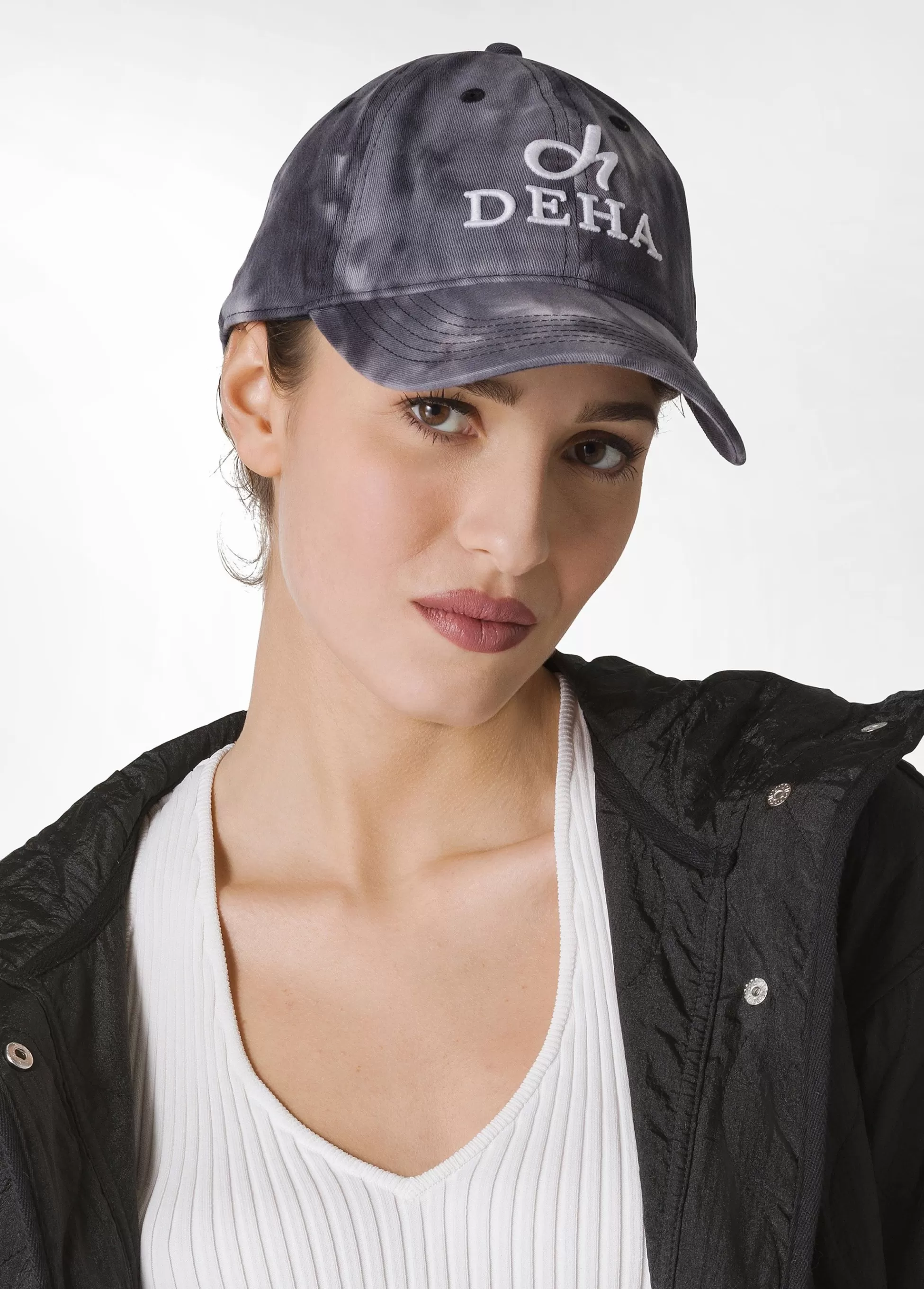 Donna DEHA Accessori*Cappellino Marmorizzato Nero