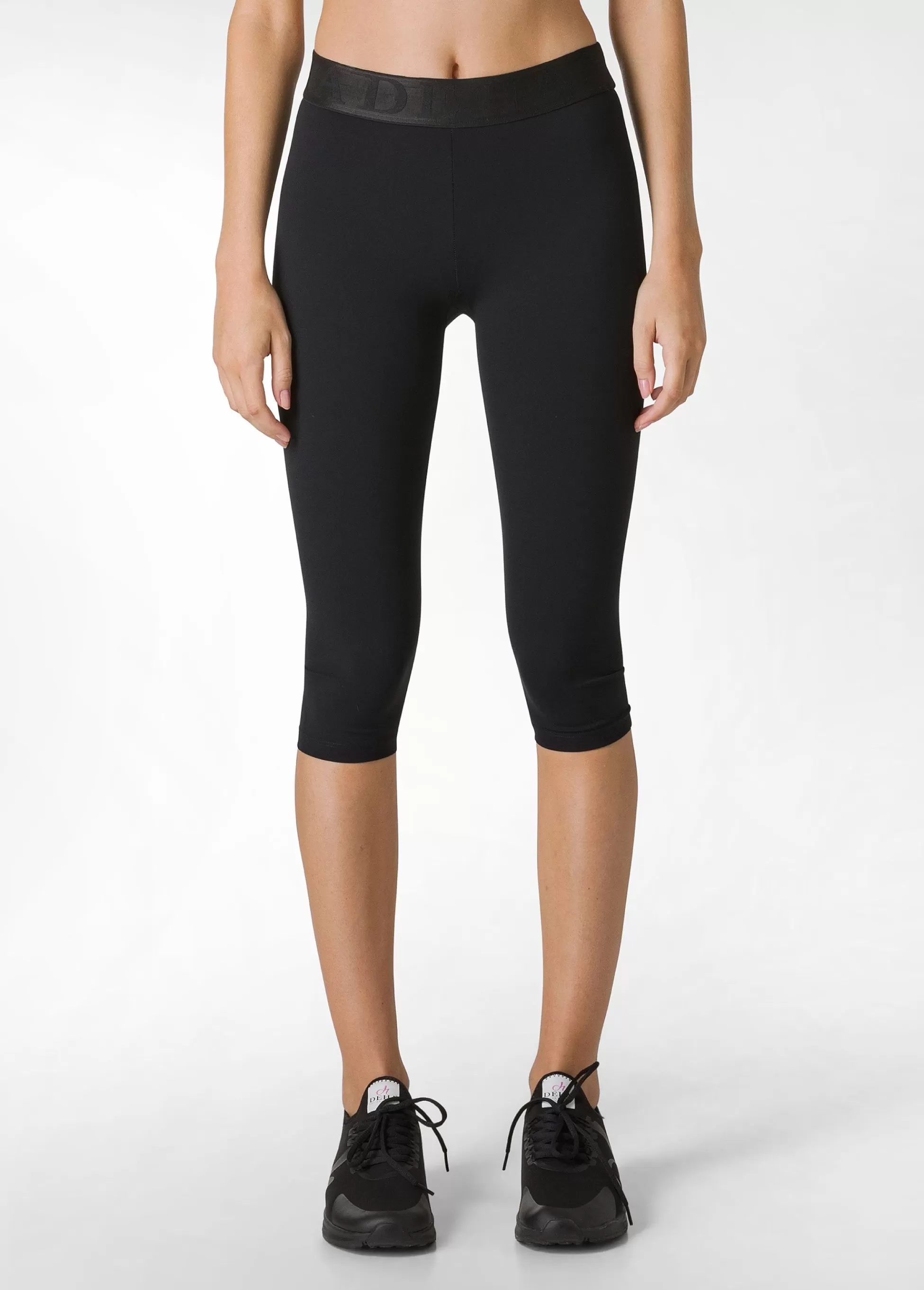 Donna DEHA Leggings & Pantaloni Sportivi*Capri Modellante Nero