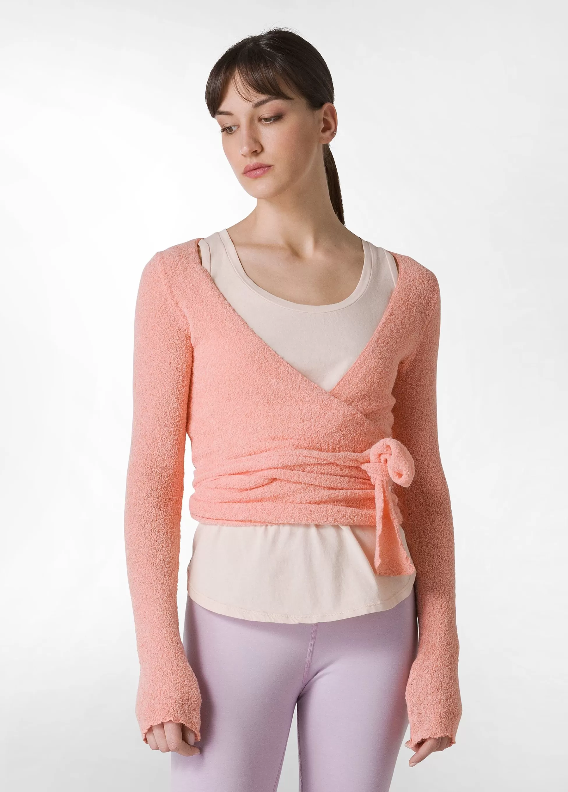Donna DEHA Felpe & Maglieria*Cardigan Incrociato In Boucle' Arancio