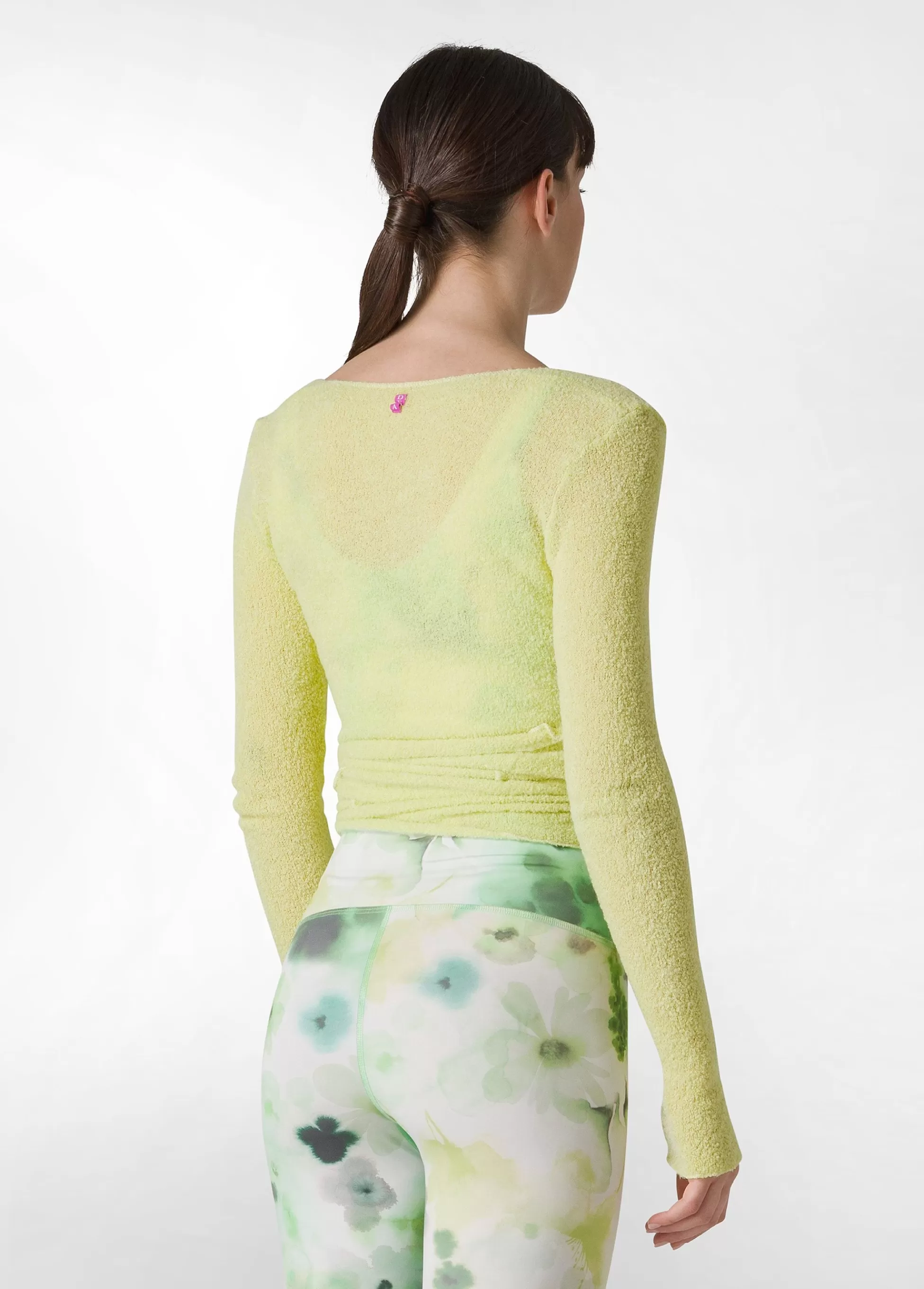 Donna DEHA Felpe & Maglieria*Cardigan Incrociato In Boucle' Giallo