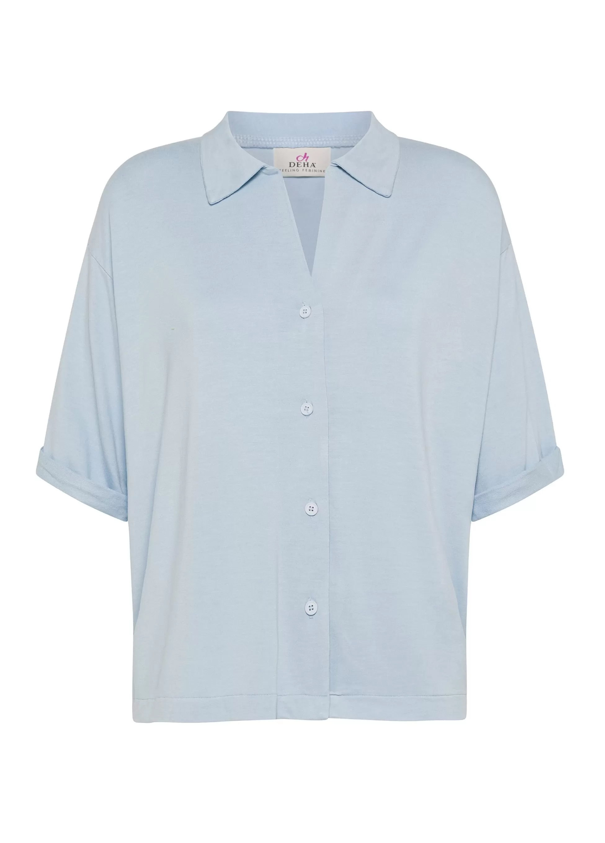 Donna DEHA Comfort Set*Completo Comfort Di Viscosa Azzurro