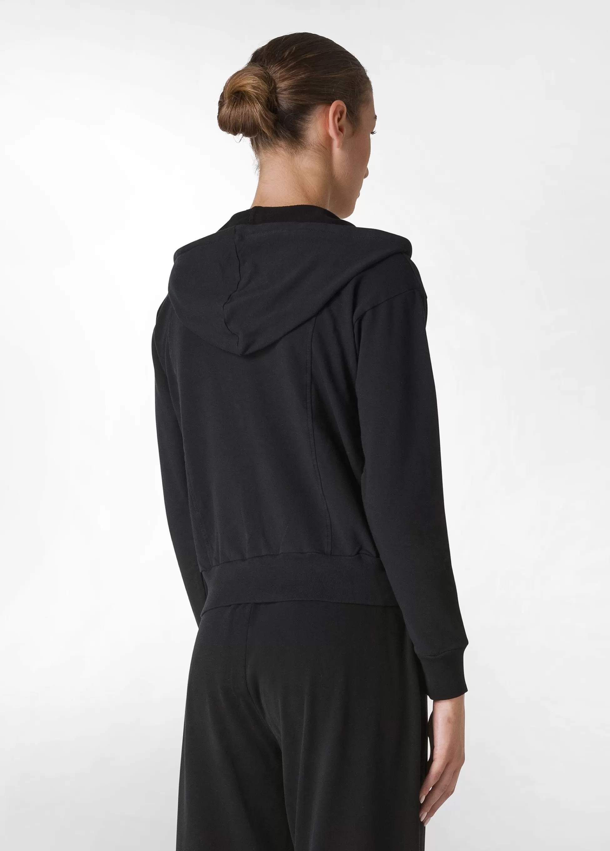 Donna DEHA Felpe & Maglieria*Felpa Core Leggera Con Zip E Cappuccio Nero
