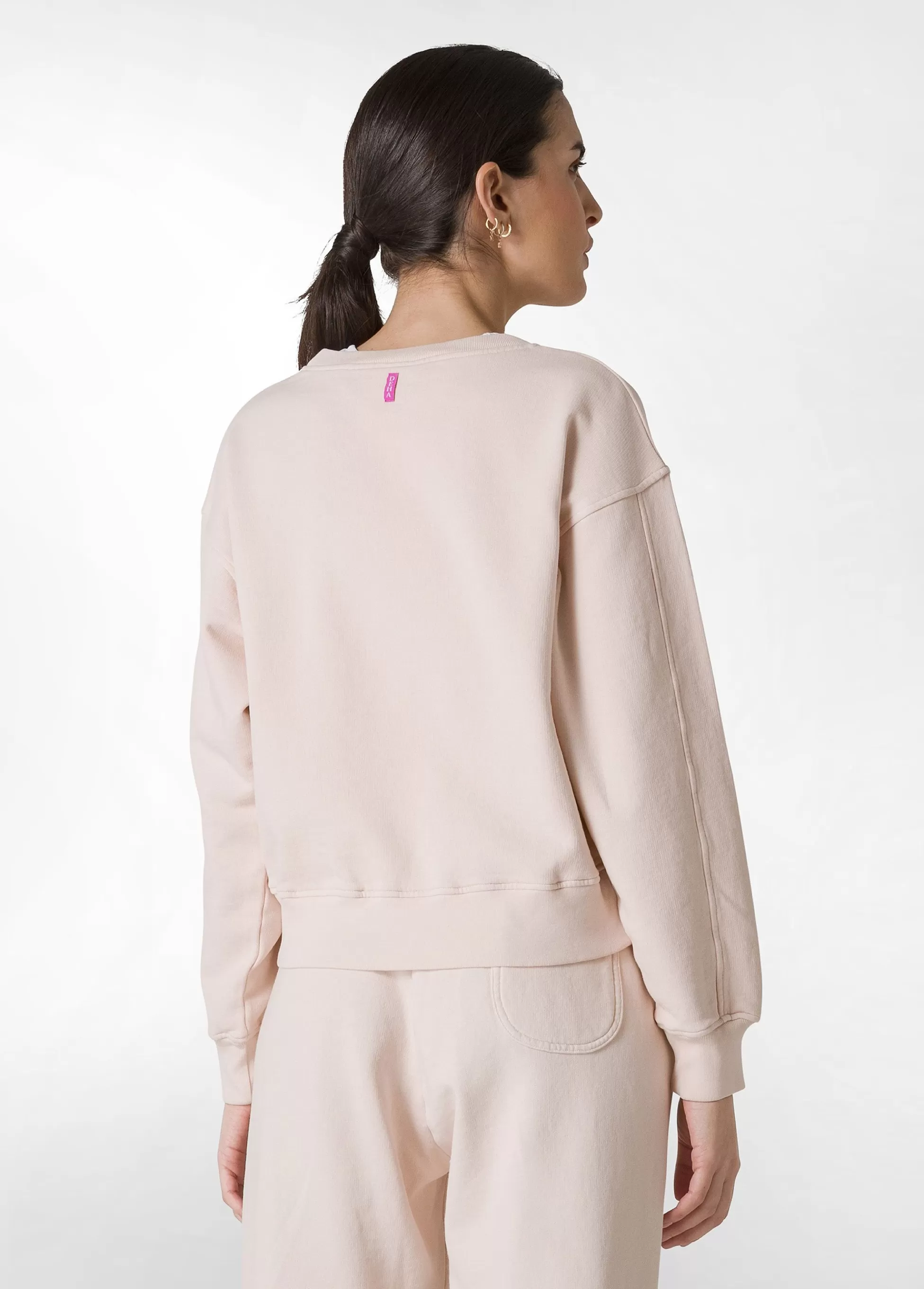 Donna DEHA Felpe & Maglieria*Felpa Girocollo Comfy Con Grafica Rosa