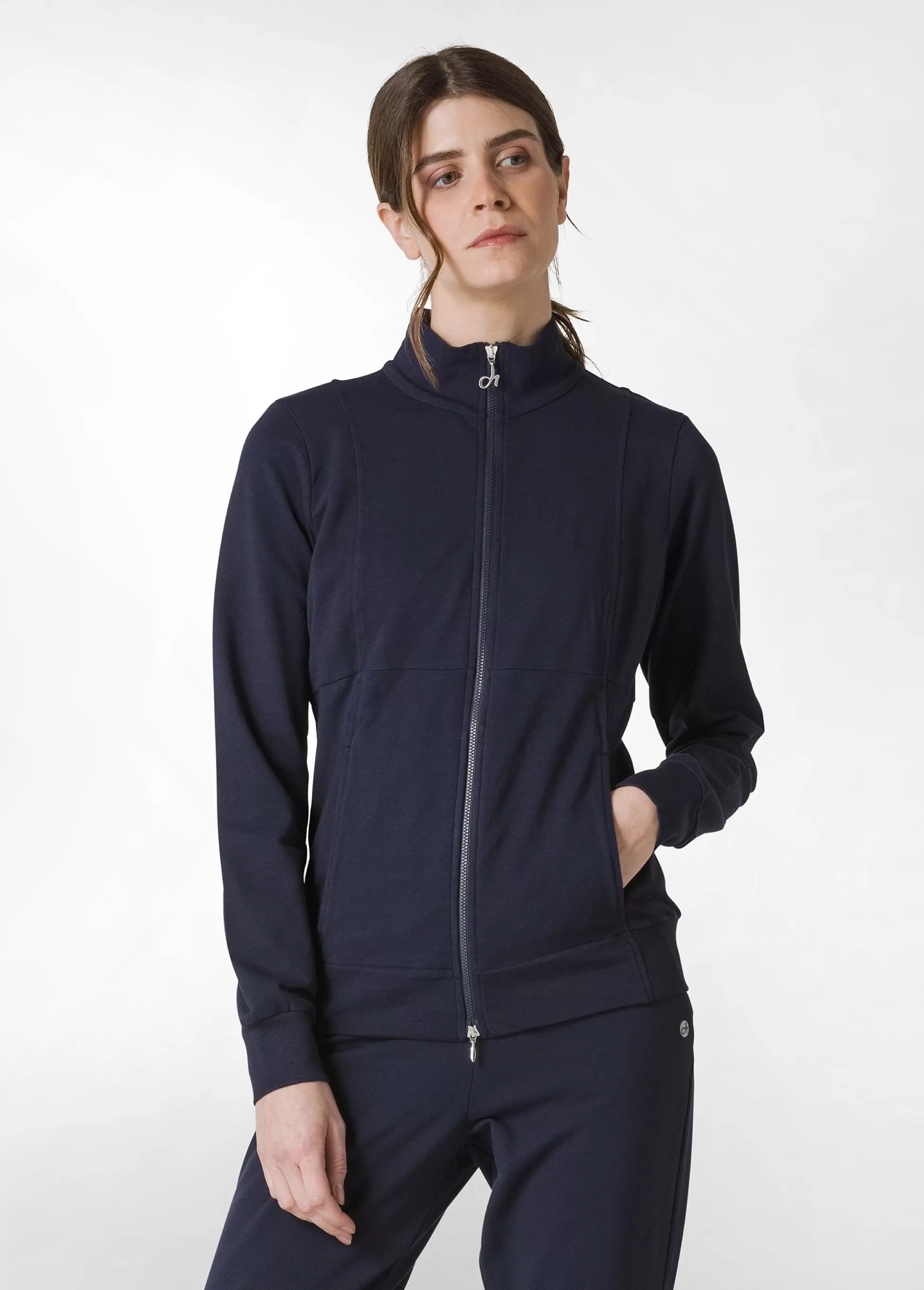 Donna DEHA Felpe & Maglieria*Felpa Leggera Core Con Zip Blu