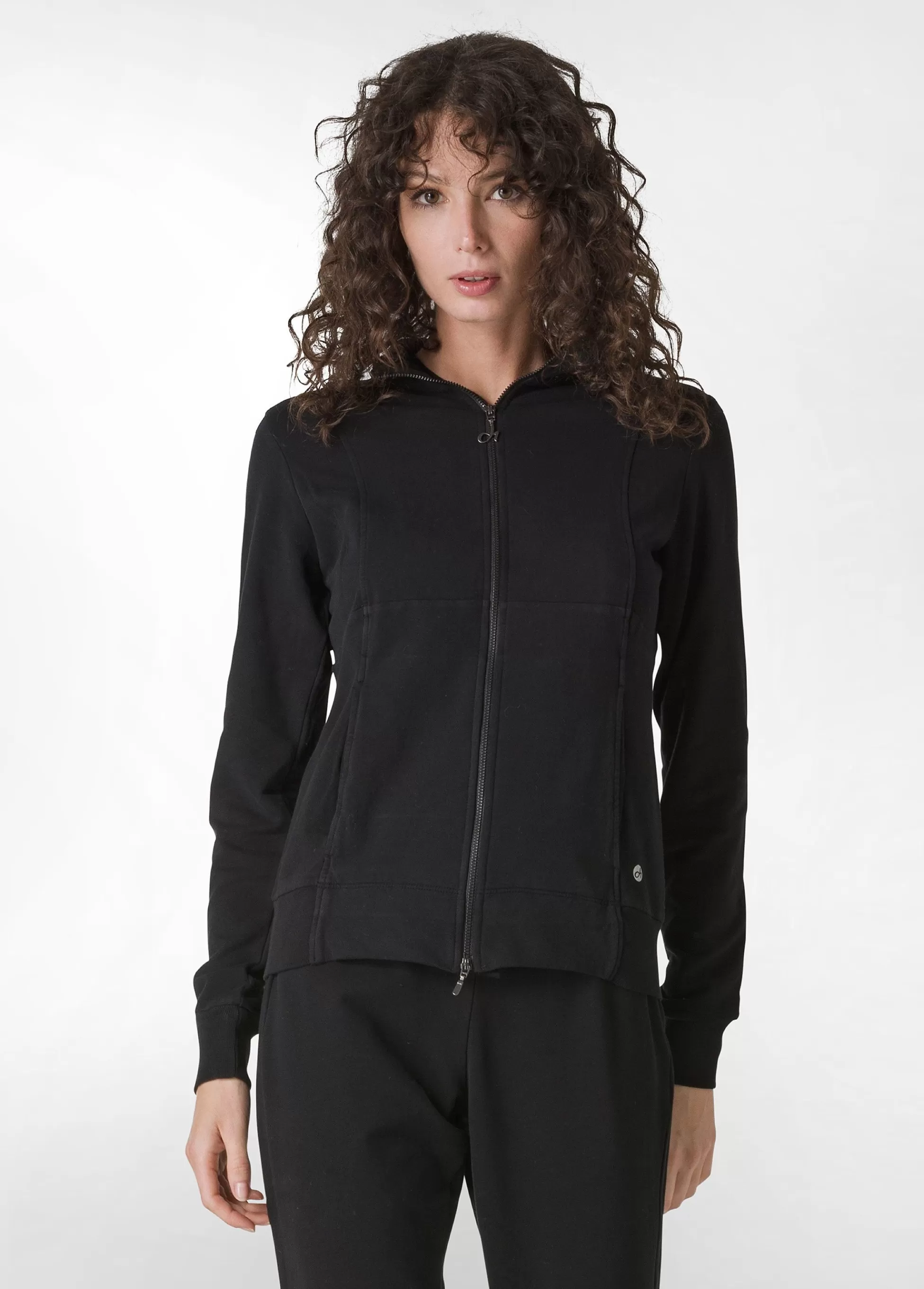 Donna DEHA Felpe & Maglieria*Felpa Leggera Core Con Zip Nero