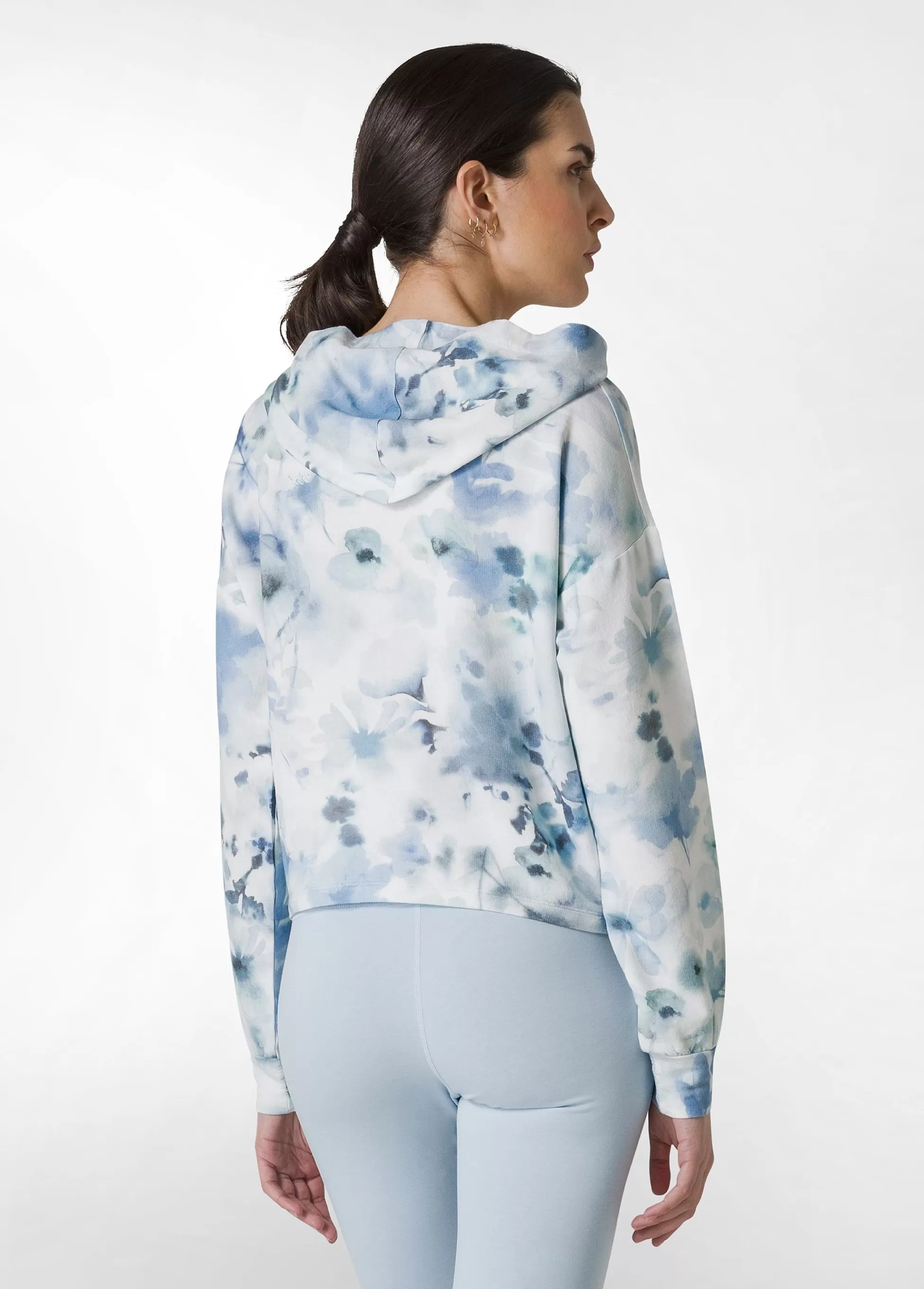 Donna DEHA Felpe & Maglieria*Felpa Leggera Misto Viscosa Stampata Con Nodo Blu