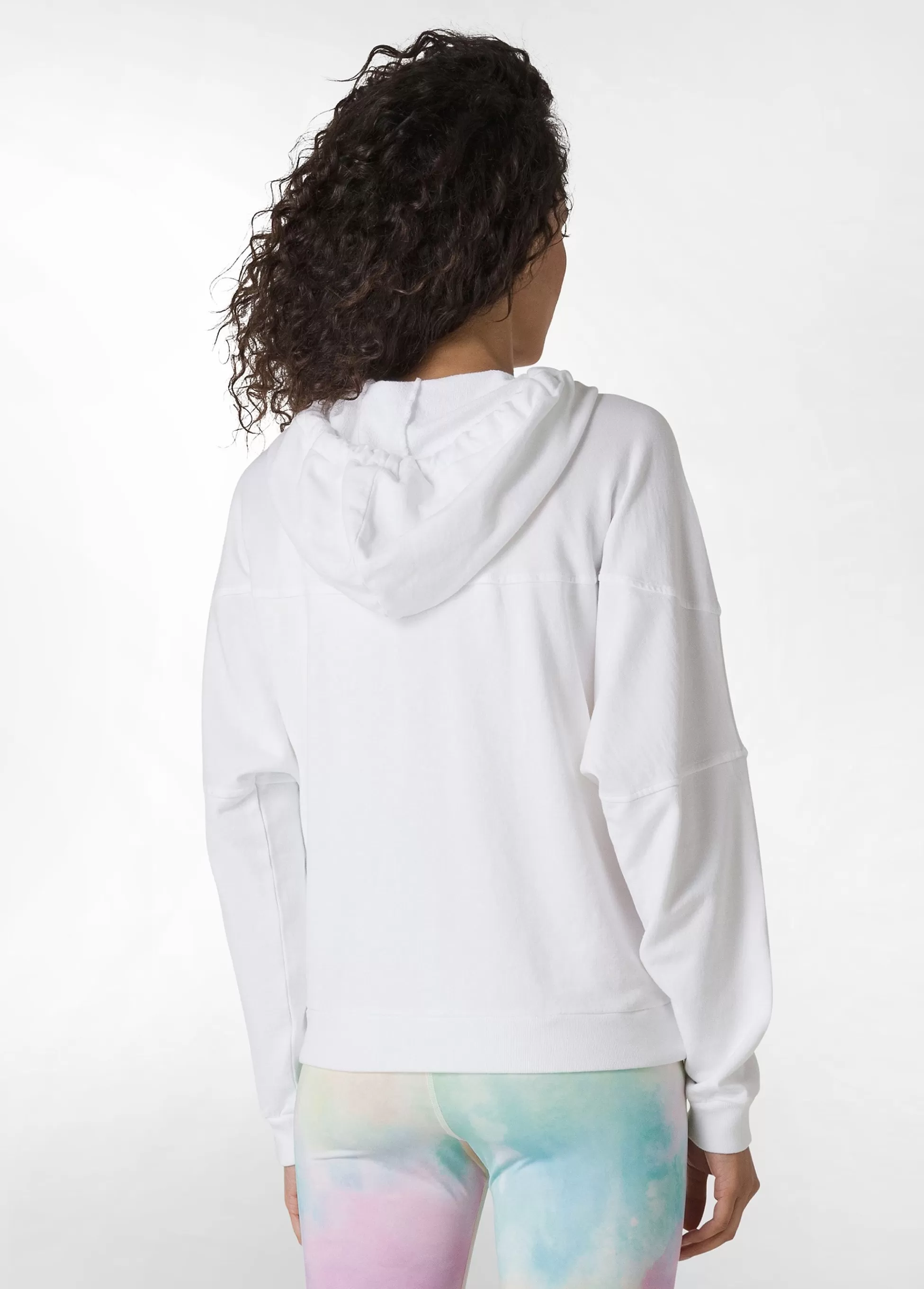 Donna DEHA Felpe & Maglieria*Felpa Organica Ampia Zip E Cappuccio Bianco