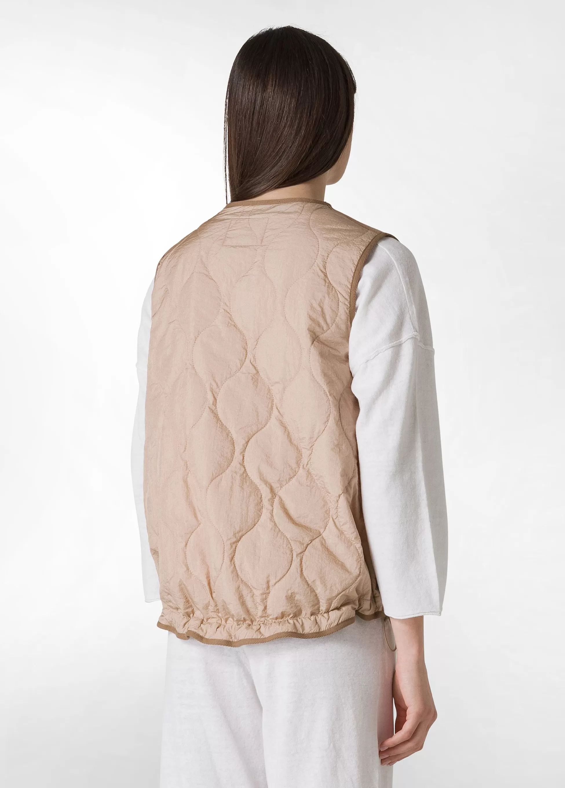 Donna DEHA Giacche E Giubbotti*Gile' Trapuntato Beige