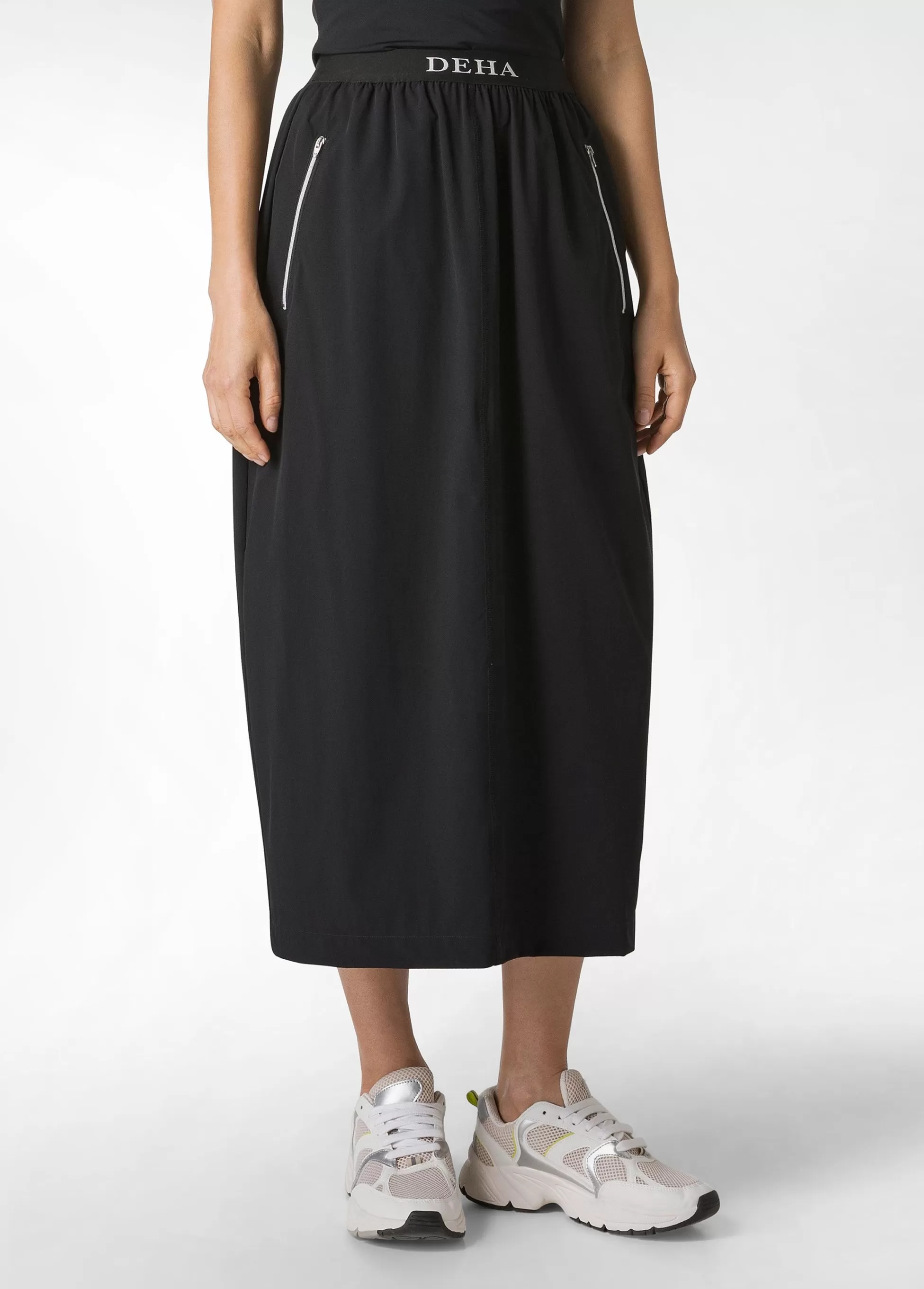 Donna DEHA Vestiti, Gonne E Tute*Gonna In Nylon Con Logo Nero