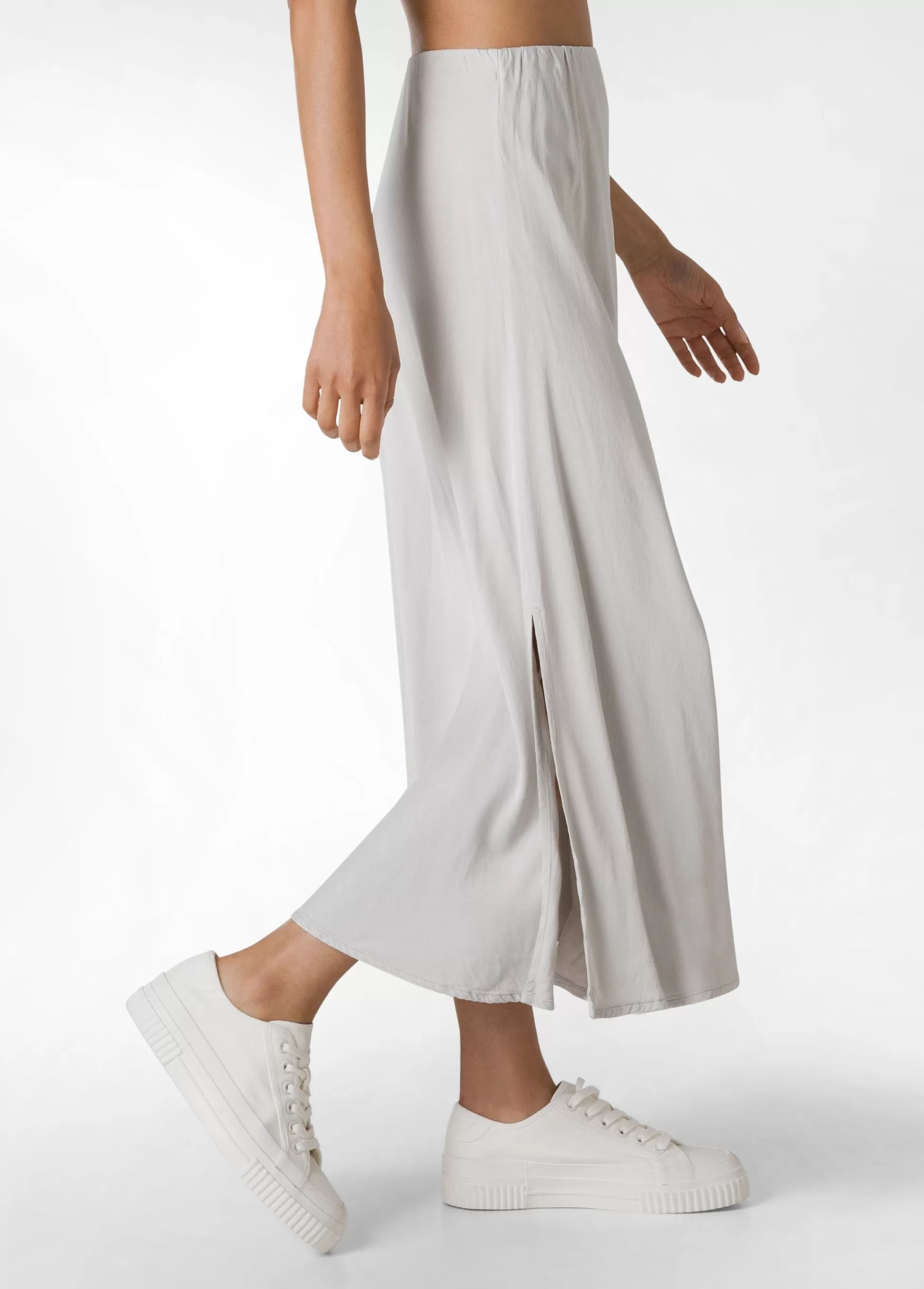 Donna DEHA Vestiti, Gonne E Tute*Gonna Lunga In Raso Grigio