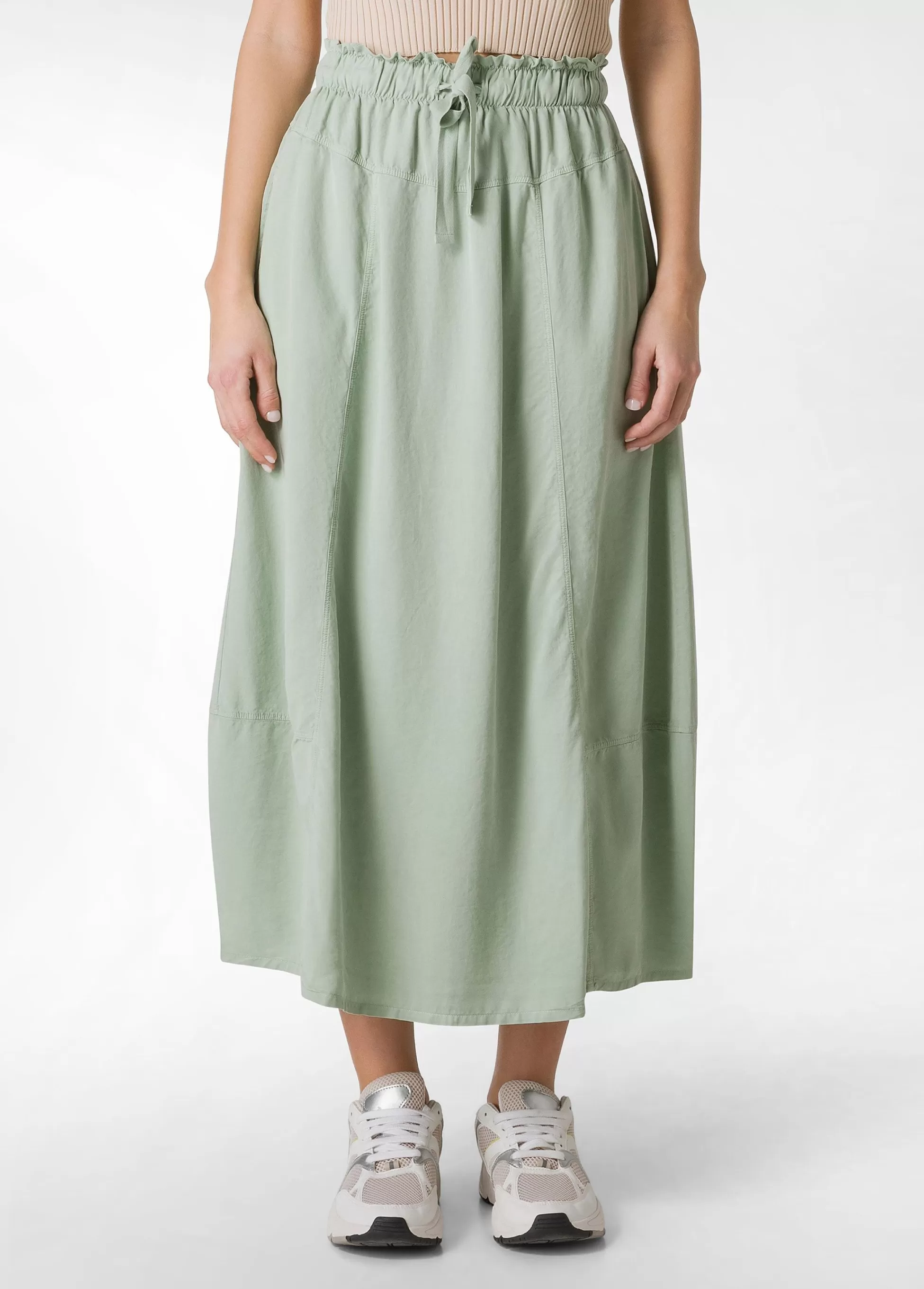 Donna DEHA Vestiti, Gonne E Tute*Gonna Lunga In Twill Tencel Verde