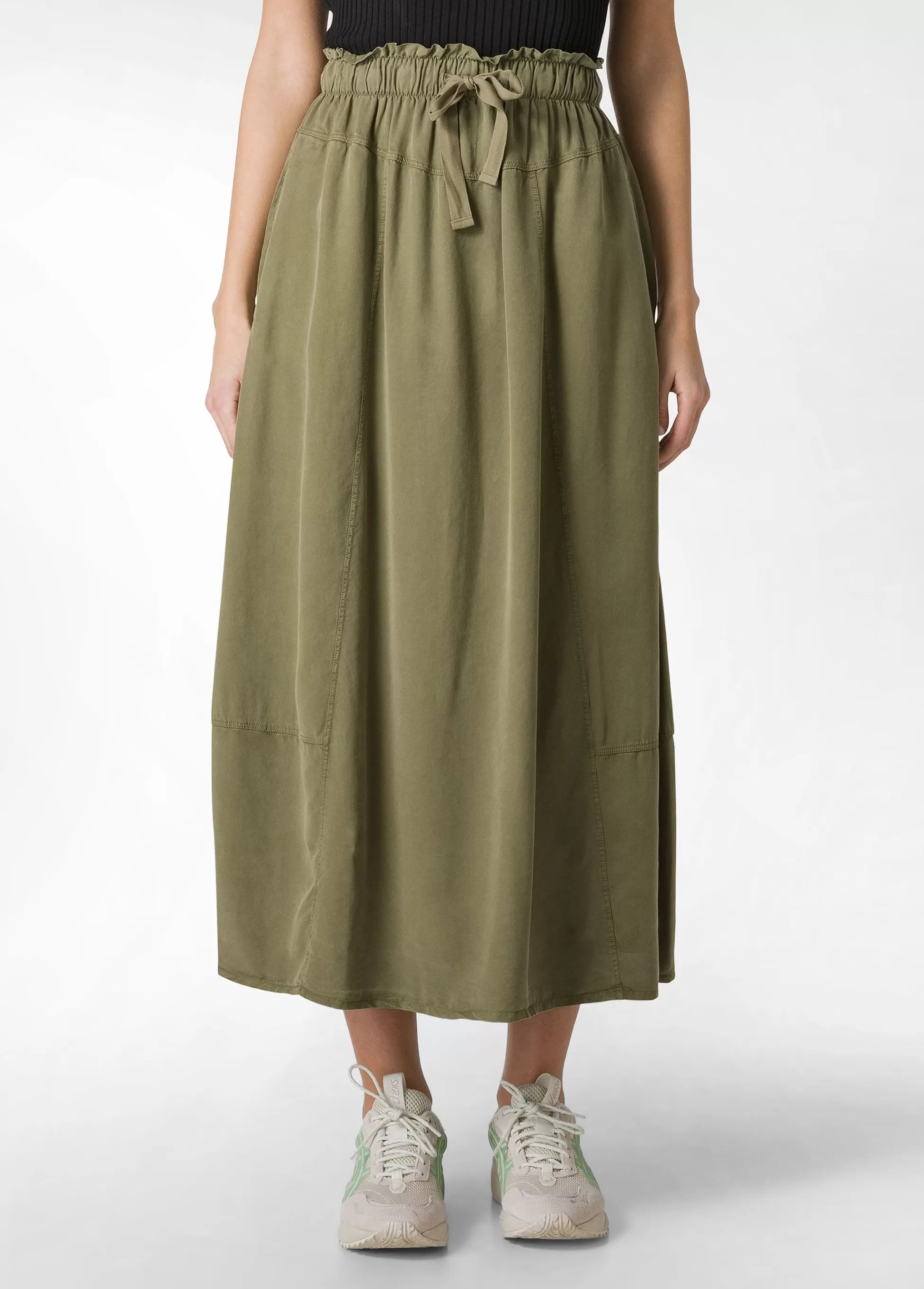 Donna DEHA Vestiti, Gonne E Tute*Gonna Lunga In Twill Tencel Verde