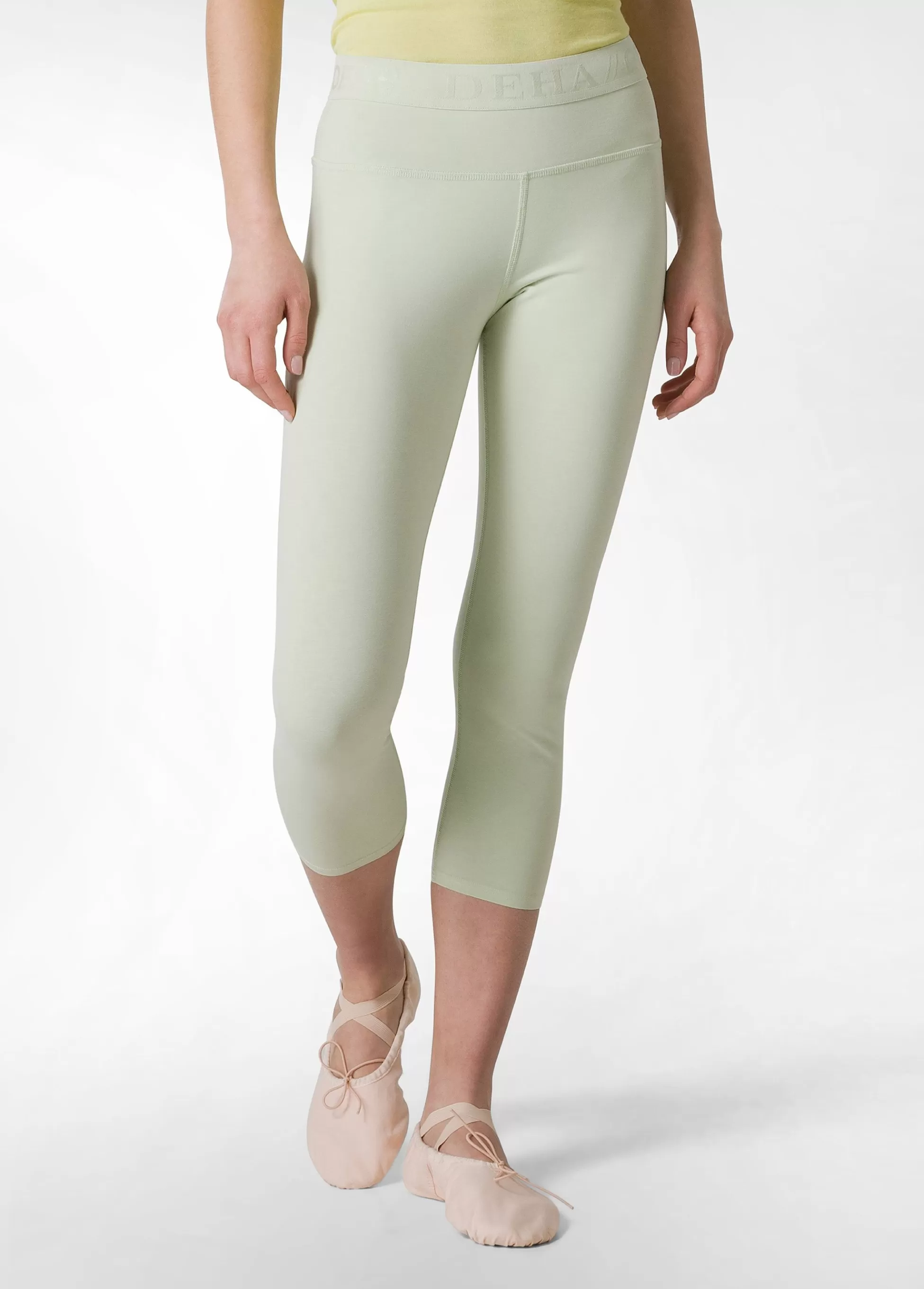 Donna DEHA Leggings & Pantaloni Sportivi*Leggings 7/8 Jersey-Stretch Verde