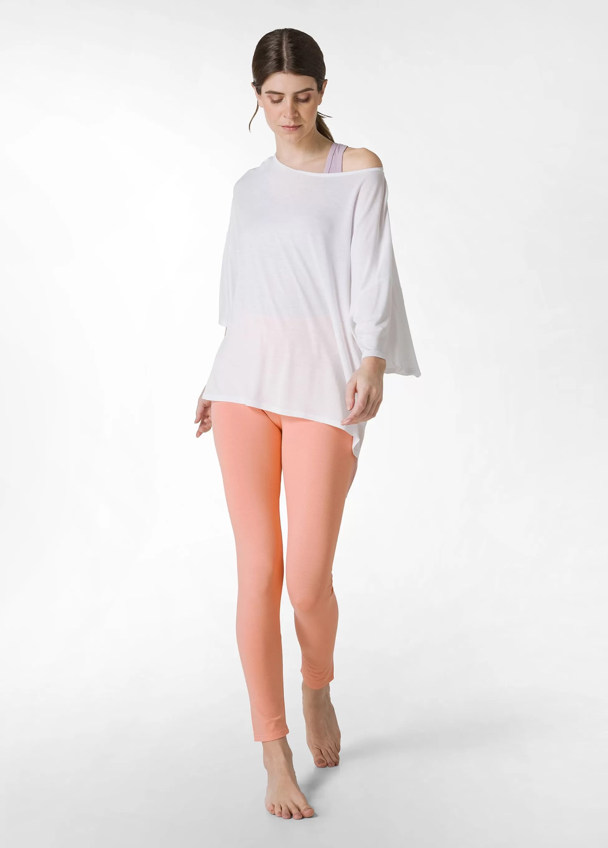 Donna DEHA Leggings & Pantaloni Sportivi*Leggings Vita Alta Arancio