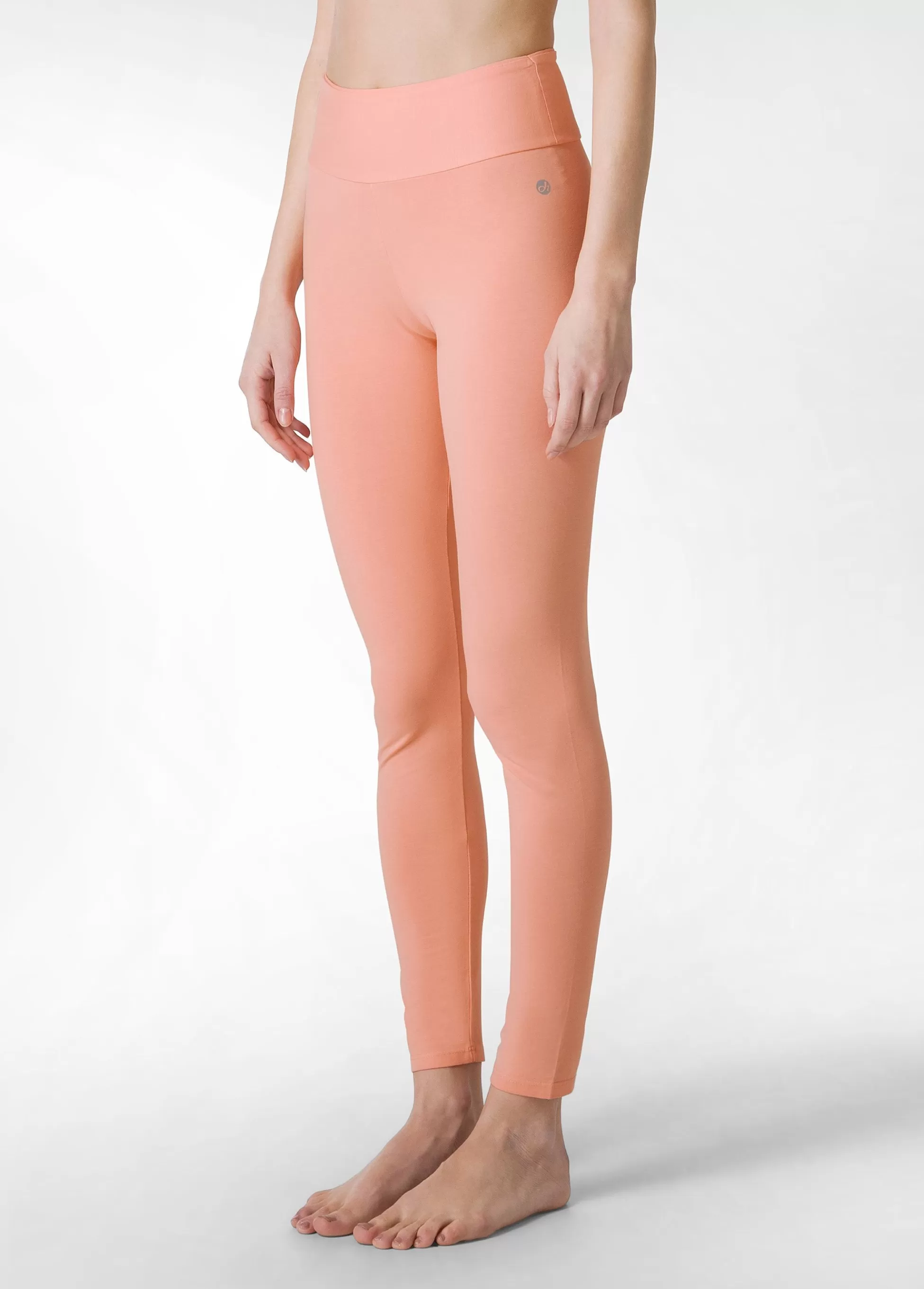 Donna DEHA Leggings & Pantaloni Sportivi*Leggings Vita Alta Arancio
