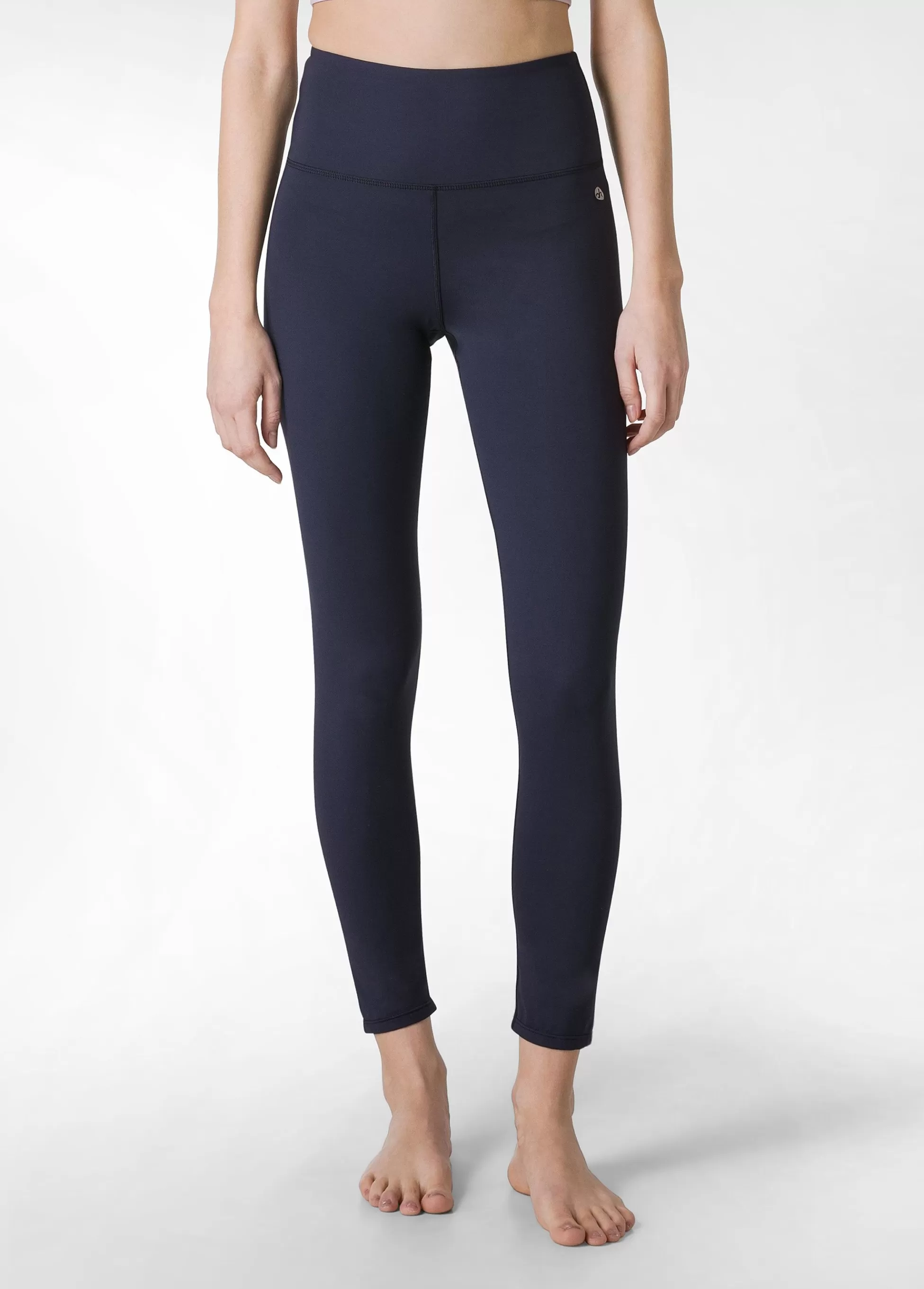 Donna DEHA Leggings & Pantaloni Sportivi*Leggings Yoga In Microfibra Riciclata Blu
