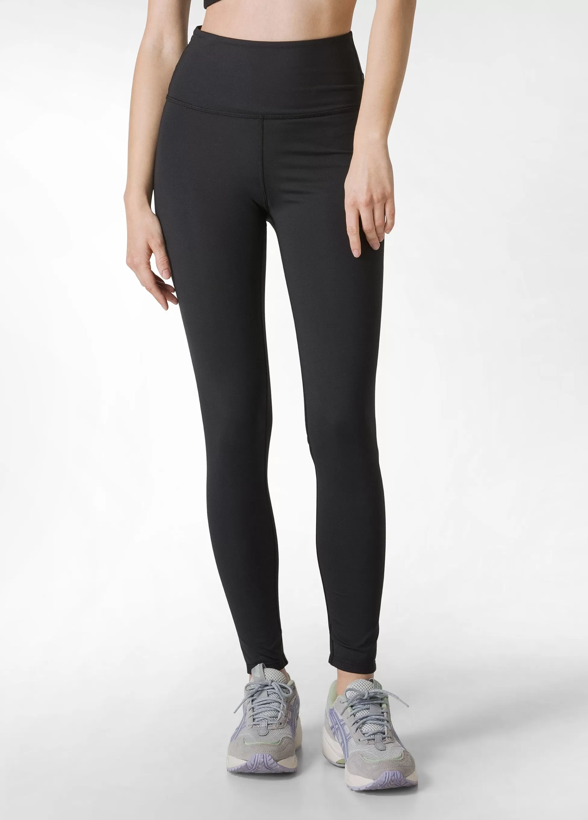 Donna DEHA Leggings & Pantaloni Sportivi*Leggings Yoga In Microfibra Riciclata Nero