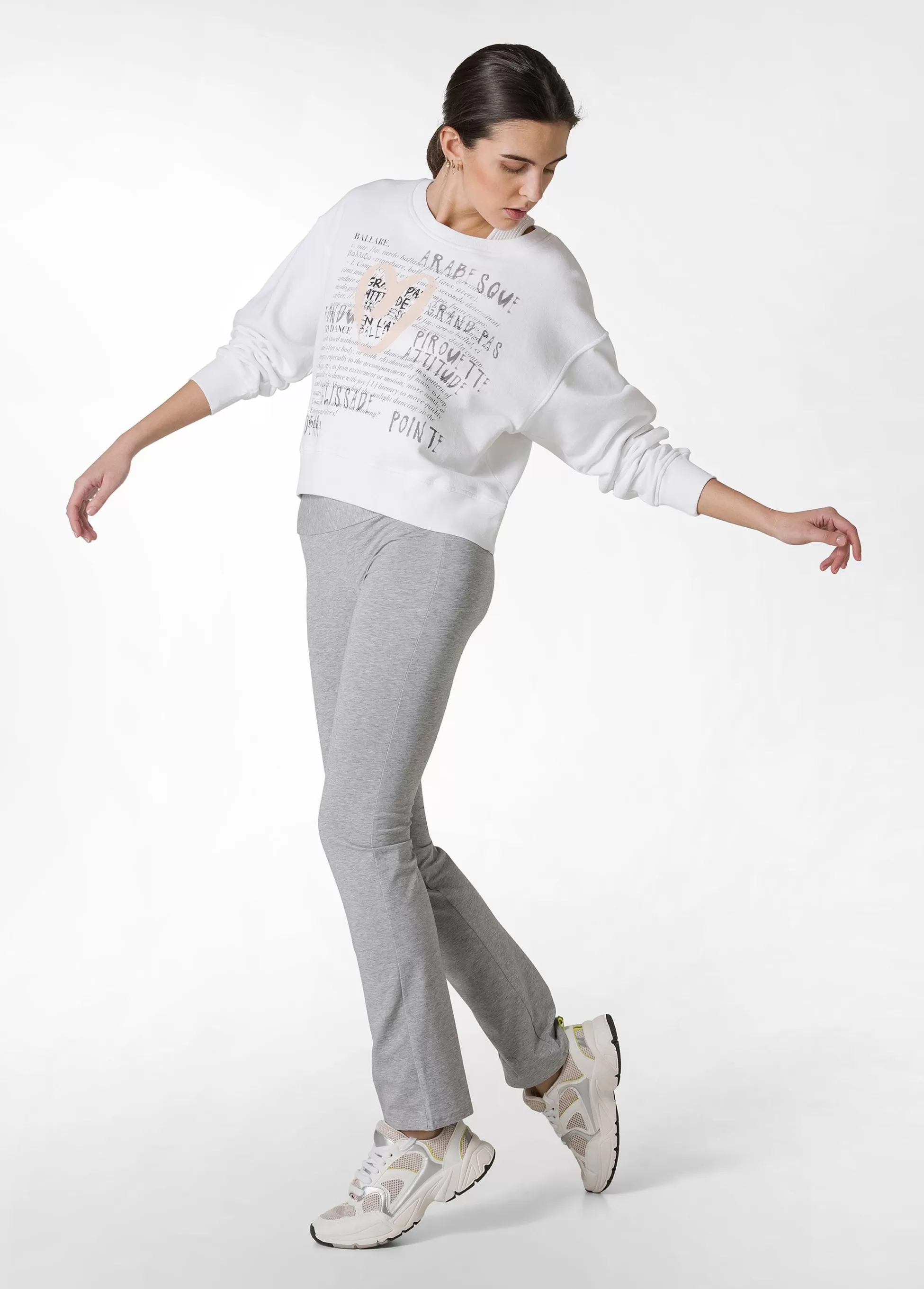 Donna DEHA Pantaloni*Pantalone Aderente In Jersey Grigio