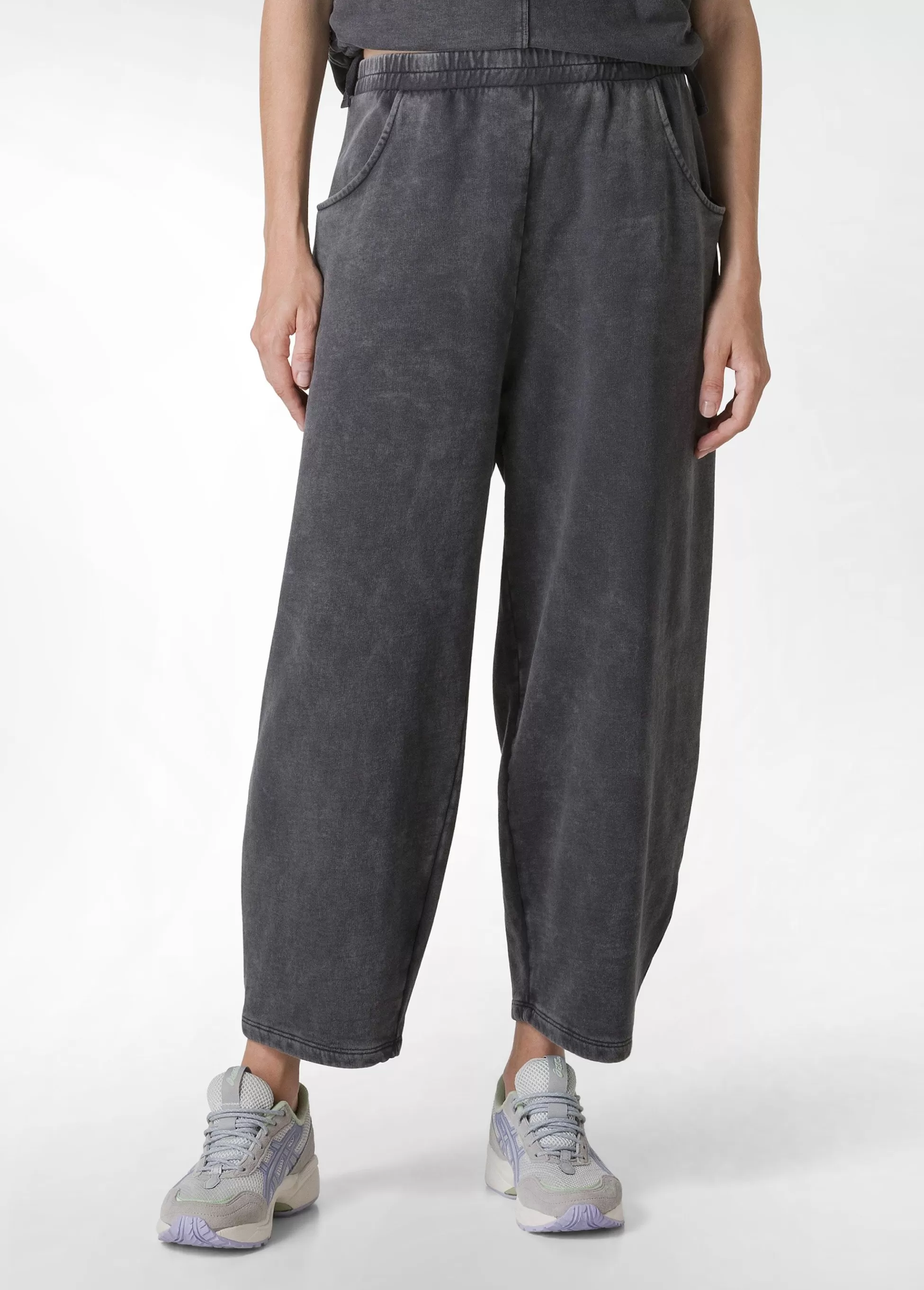 Donna DEHA Pantaloni*Pantalone Balloon Marmorizzato Nero