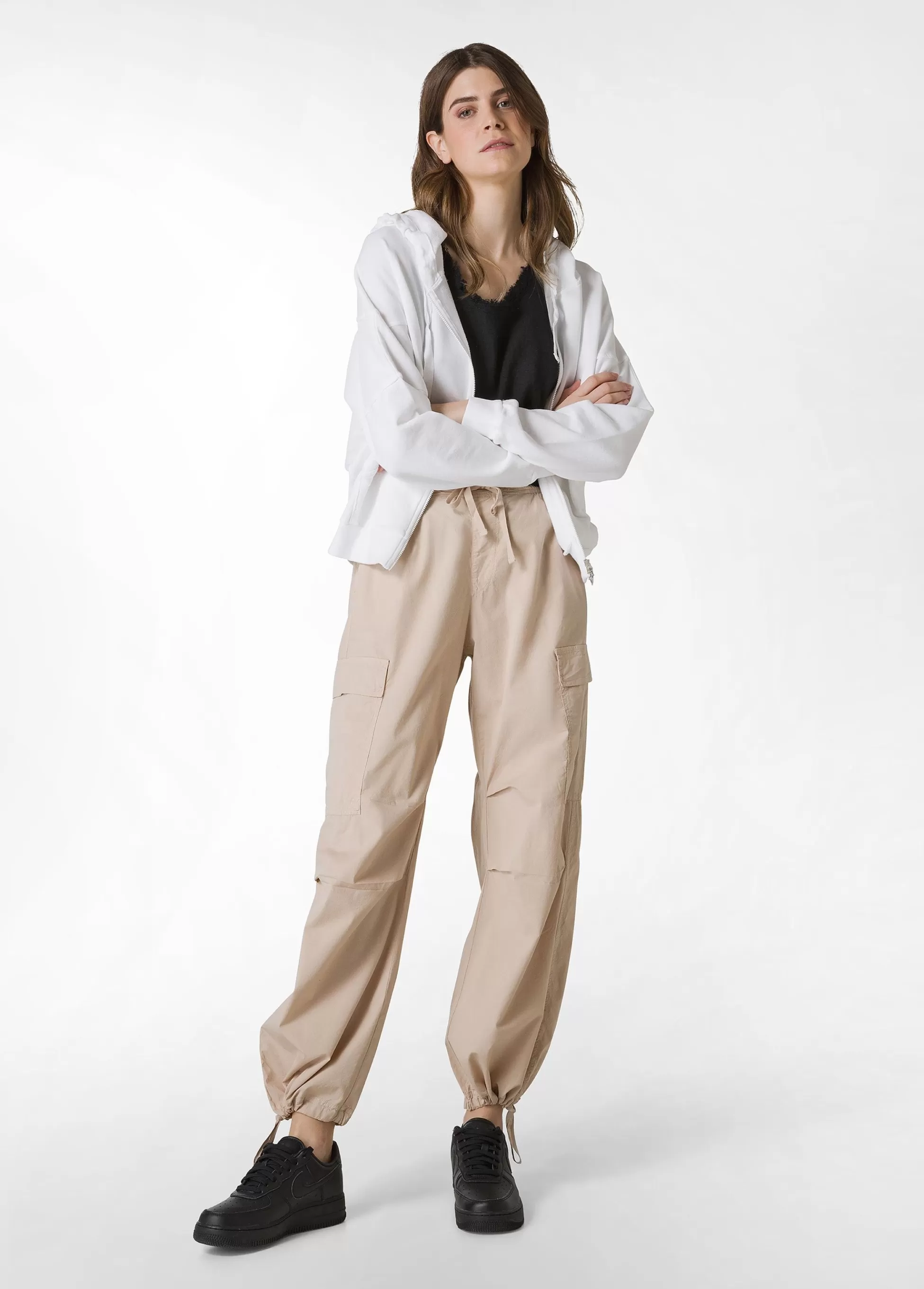 Donna DEHA Pantaloni*Pantalone Cargo In Popeline Beige