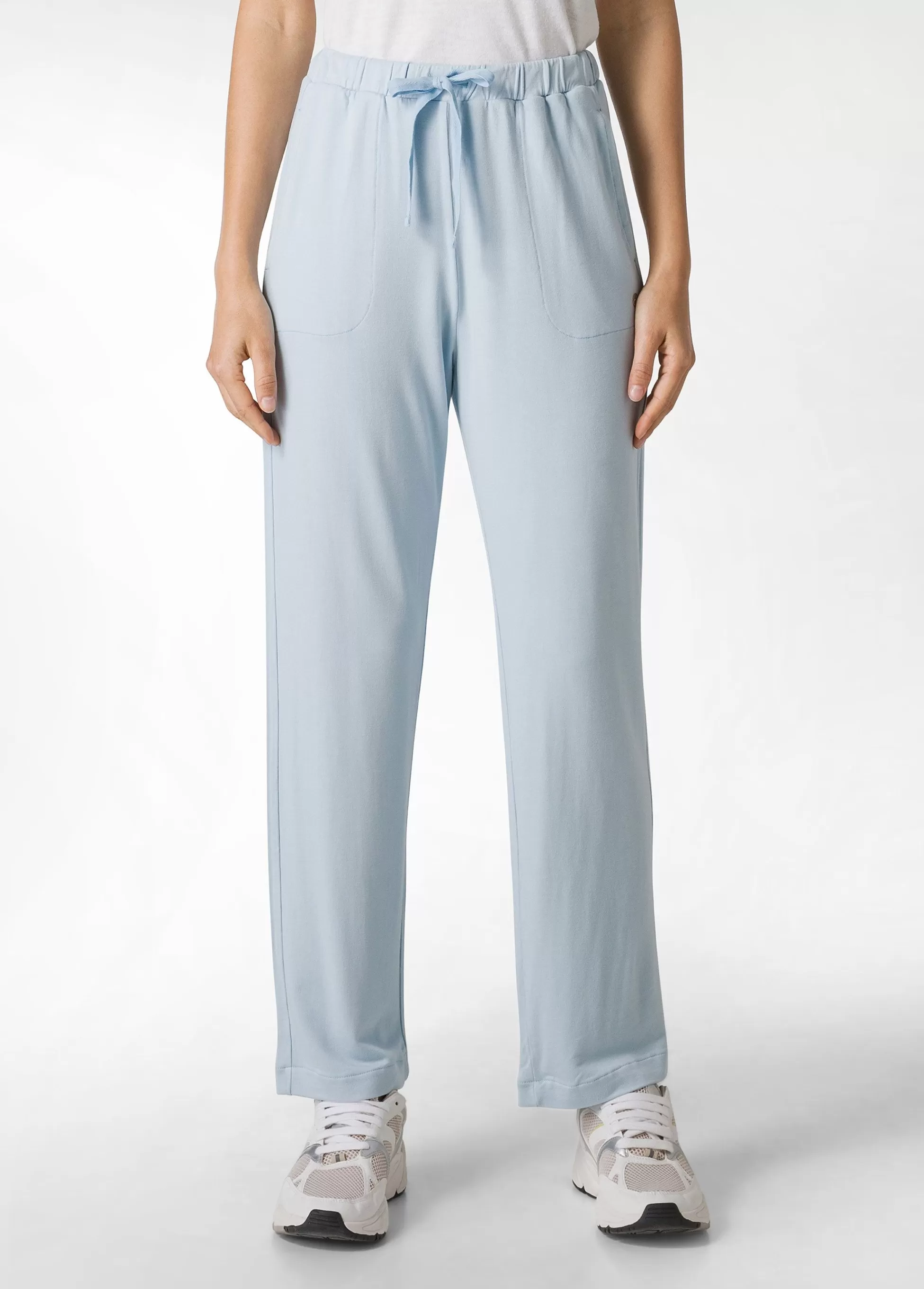 Donna DEHA Pantaloni*Pantalone Comfort Di Viscosa Gamba Dritta Blu
