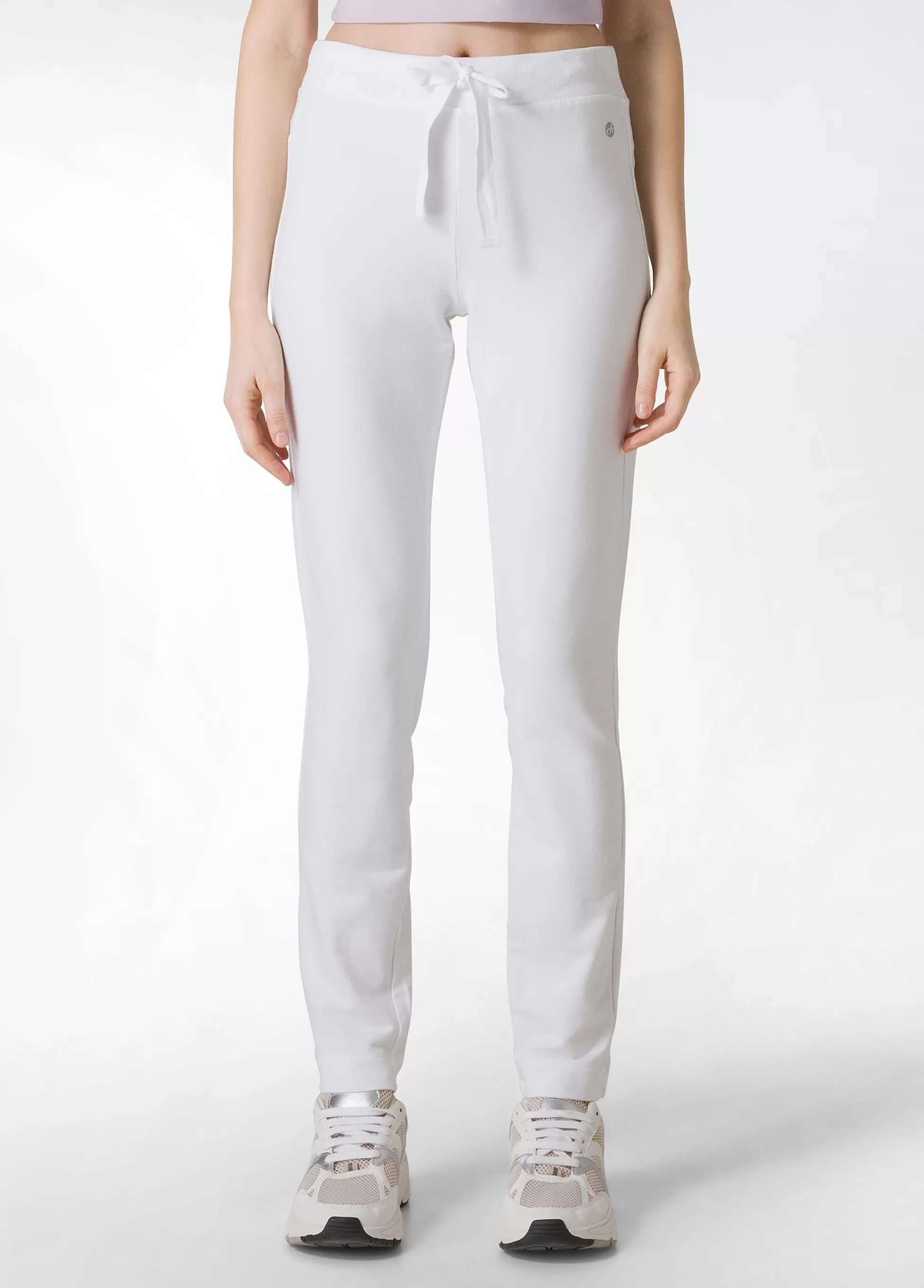 Donna DEHA Pantaloni*Pantalone Core In Felpa Leggera Bianco