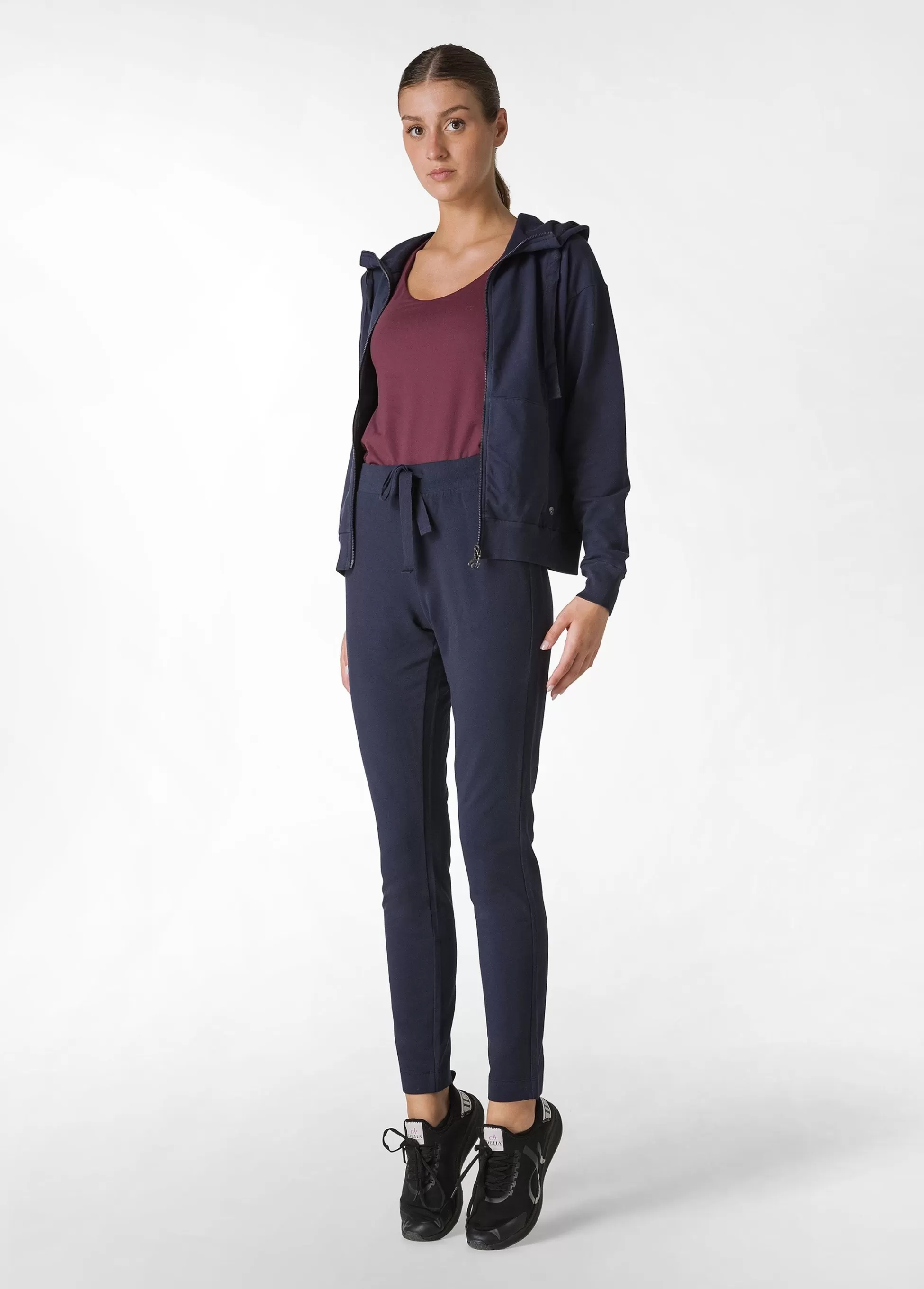 Donna DEHA Pantaloni*Pantalone Core In Felpa Leggera Blu