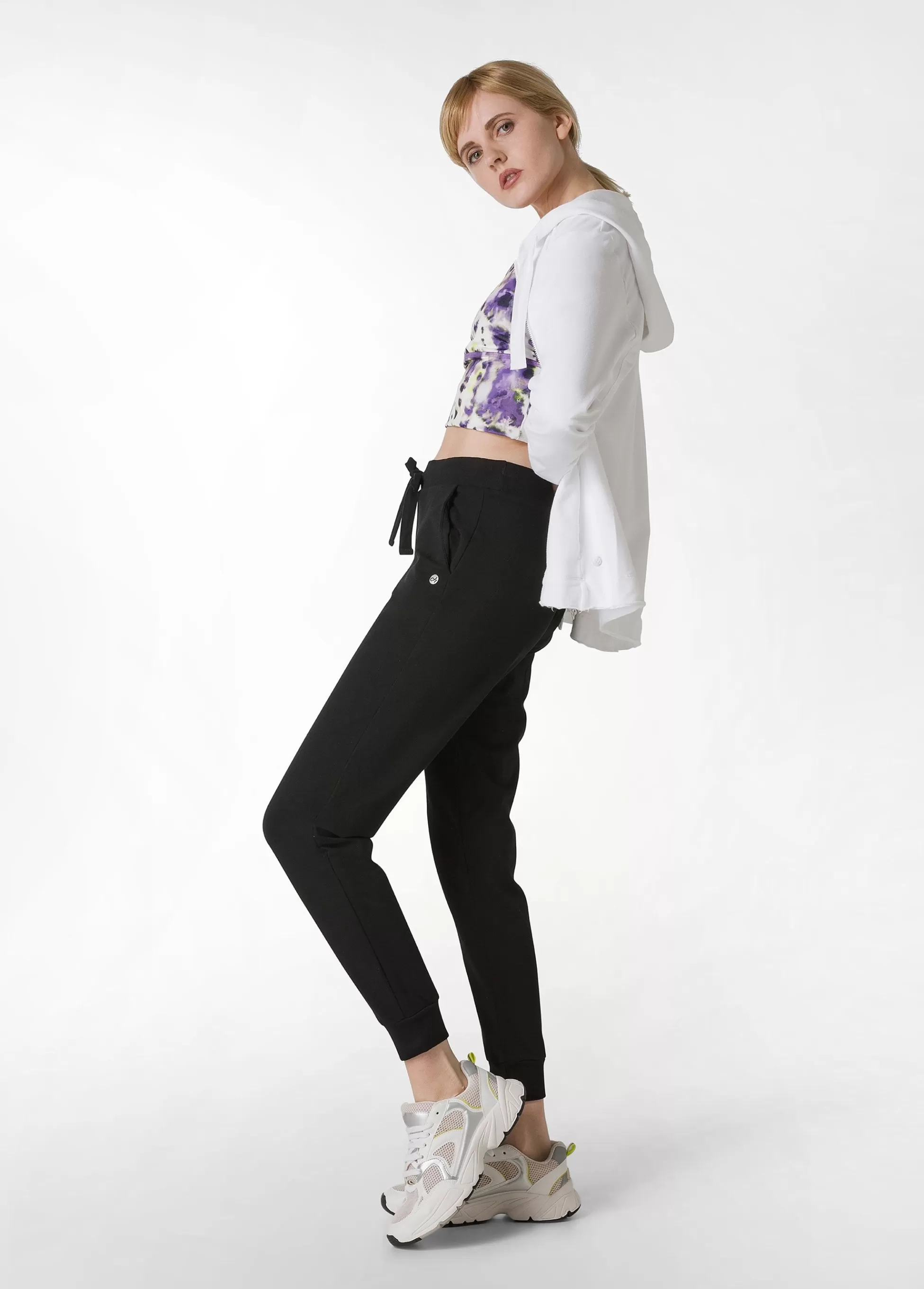 Donna DEHA Pantaloni*Pantalone Core In Felpa Leggera Nero