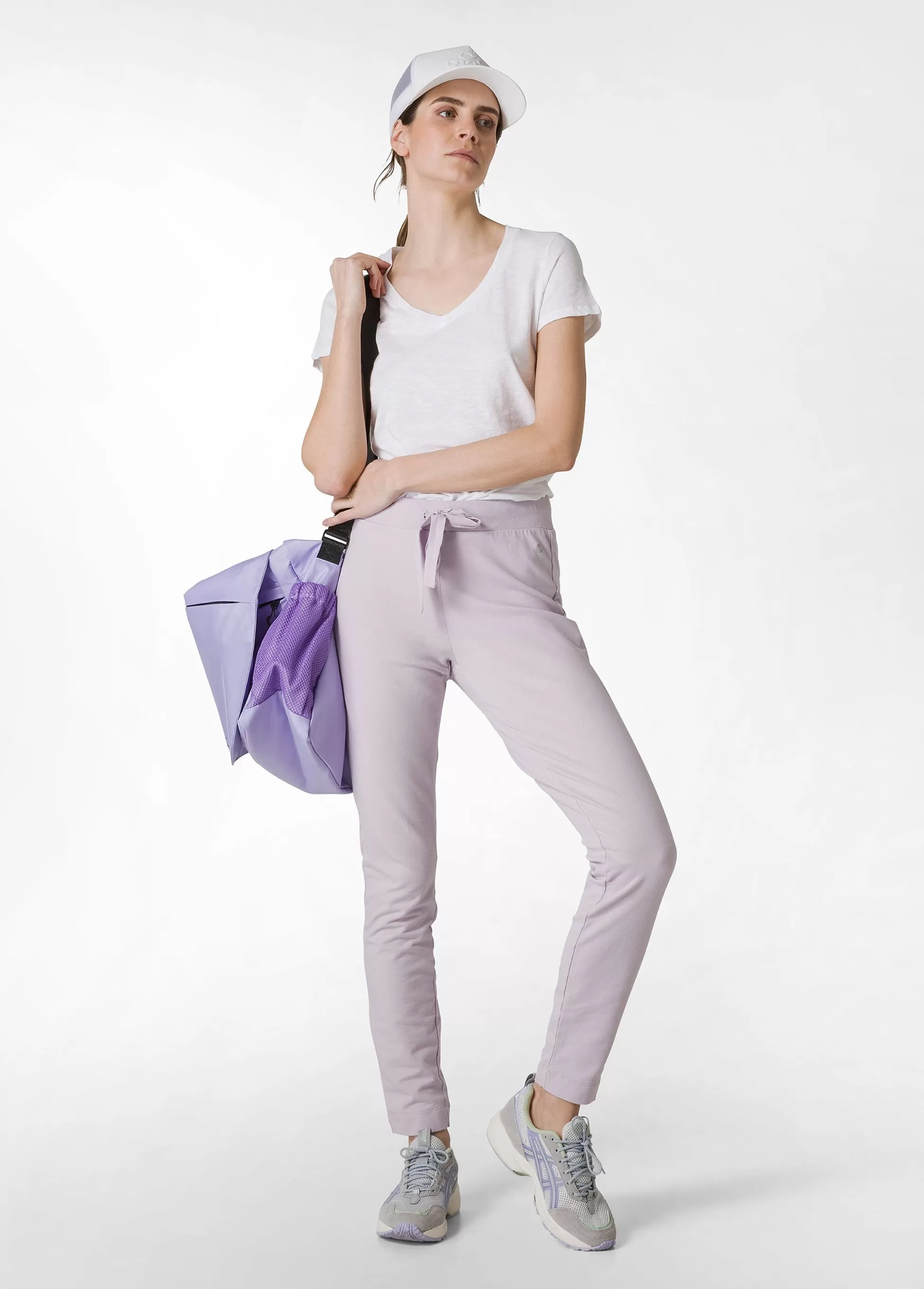 Donna DEHA Pantaloni*Pantalone Core In Felpa Leggera Viola