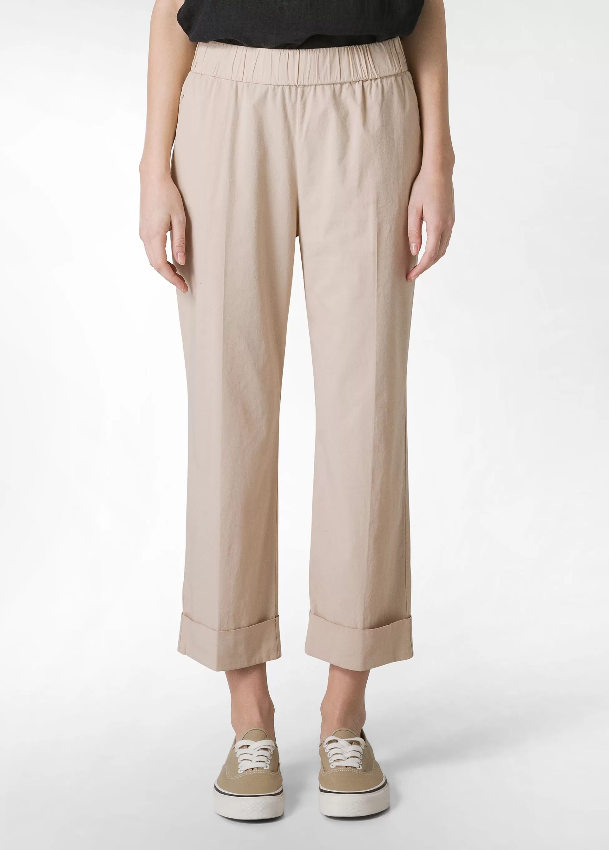 Donna DEHA Pantaloni*Pantalone Dritto In Popeline Beige