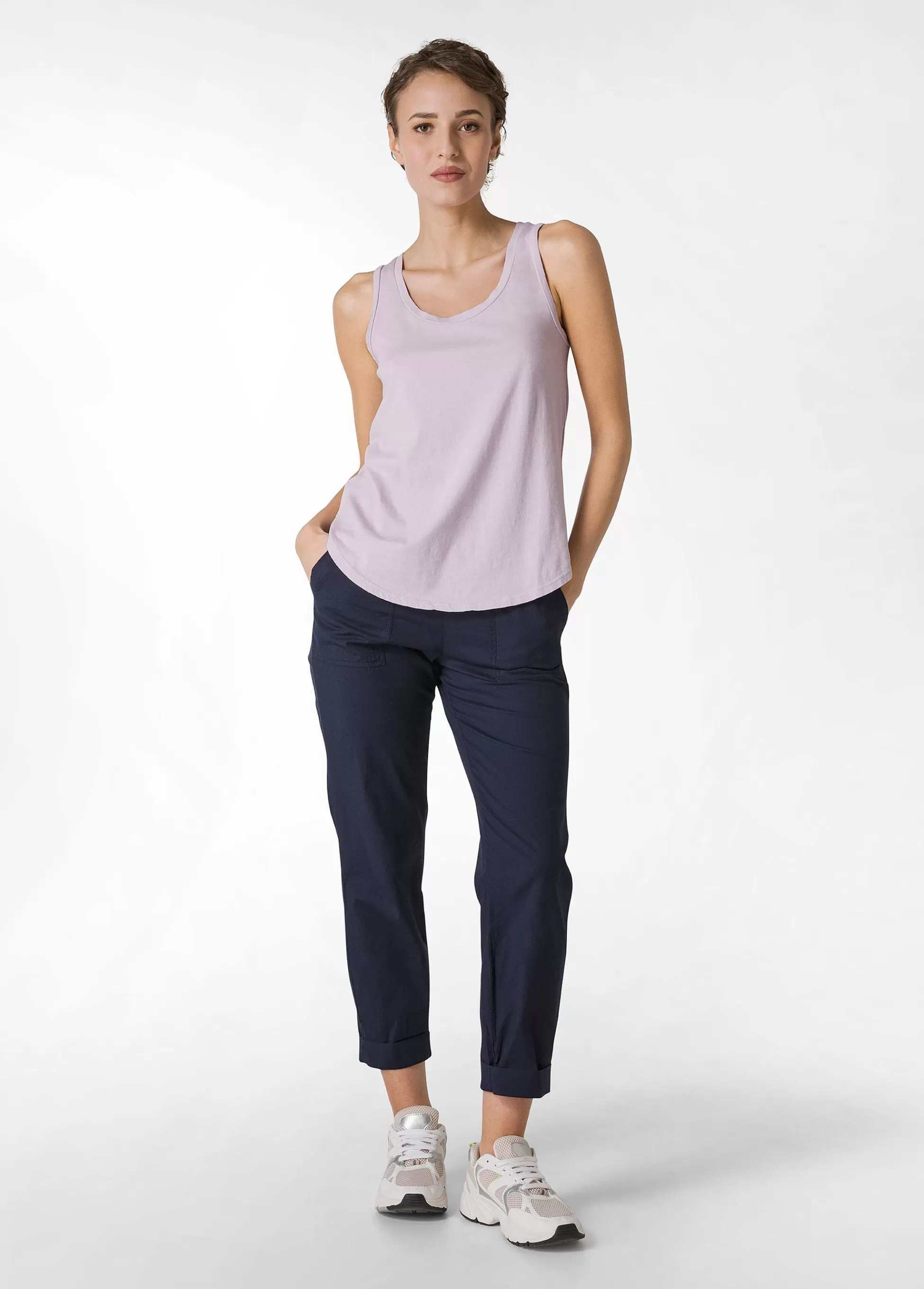 Donna DEHA Pantaloni*Pantalone In Popeline Con Coulisse Blu