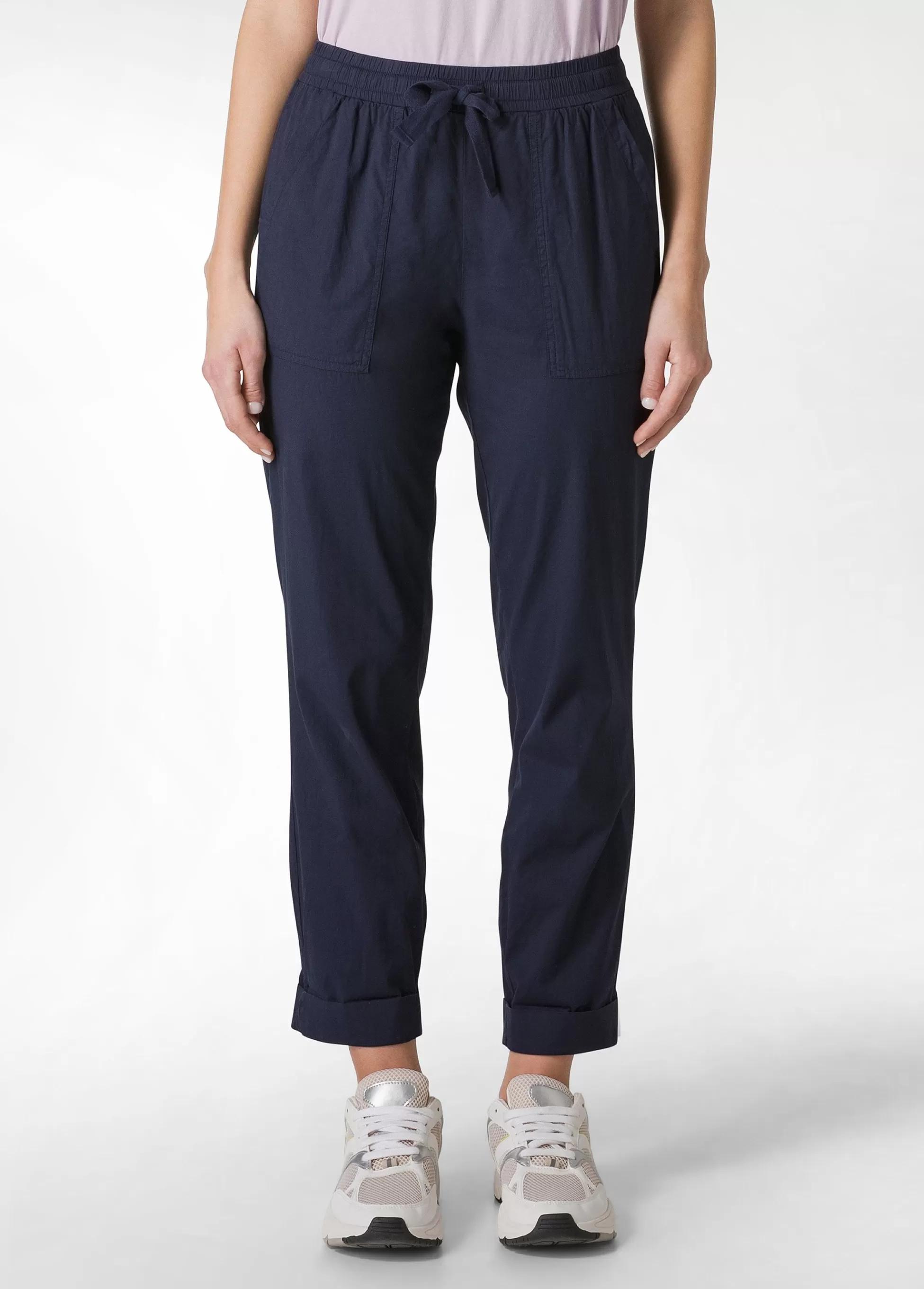 Donna DEHA Pantaloni*Pantalone In Popeline Con Coulisse Blu