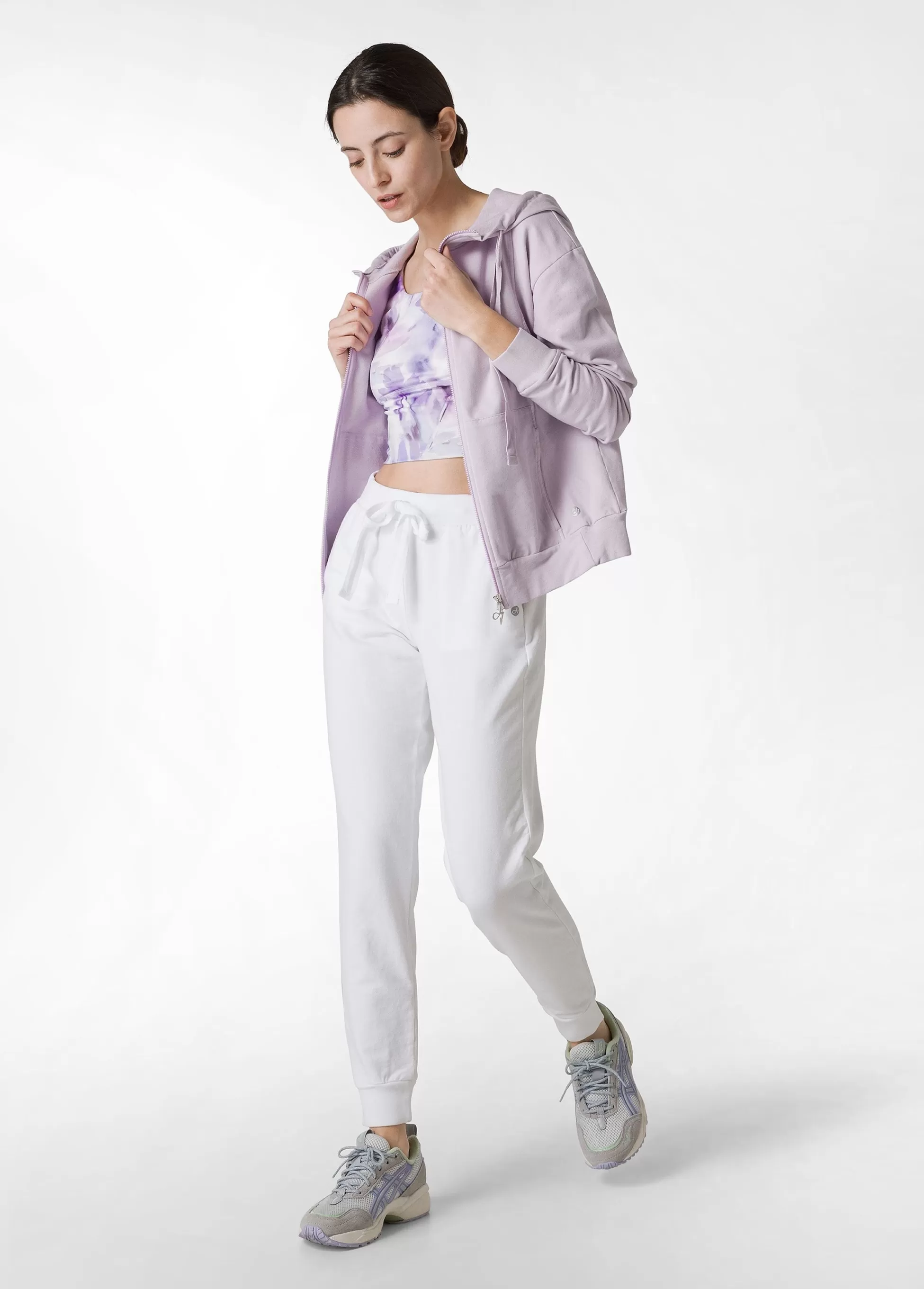 Donna DEHA Pantaloni*Pantalone Jogger Leggero Con Polsino Bianco