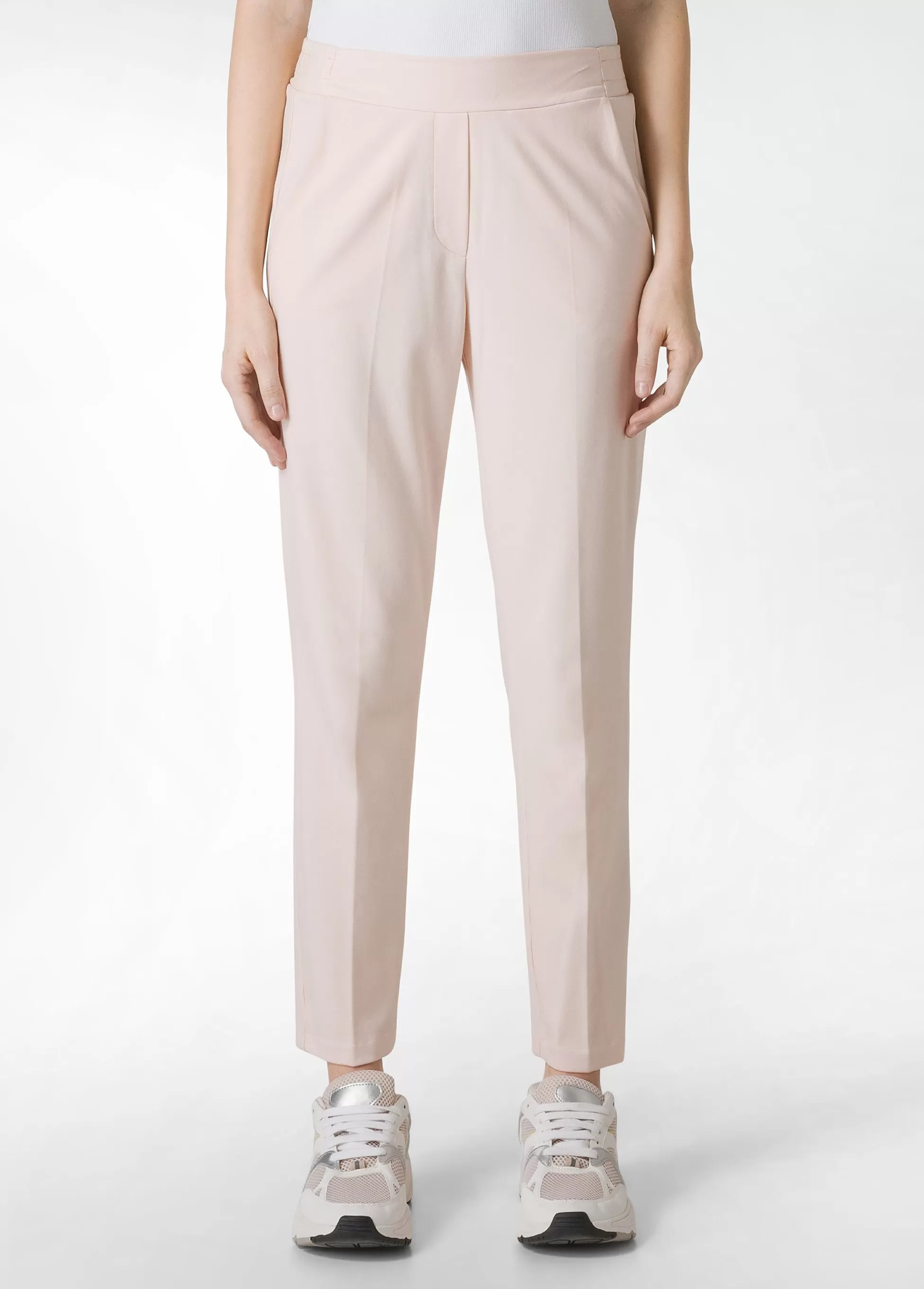 Donna DEHA Pantaloni*Pantalone Leggero In Punto Milano Rosa