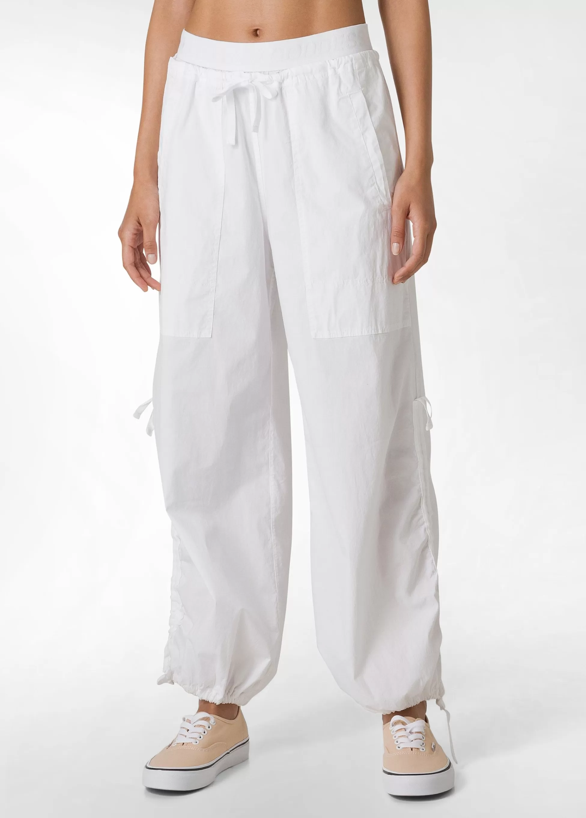 Donna DEHA Pantaloni*Pantalone Magnum In Poplin Leggero Bianco