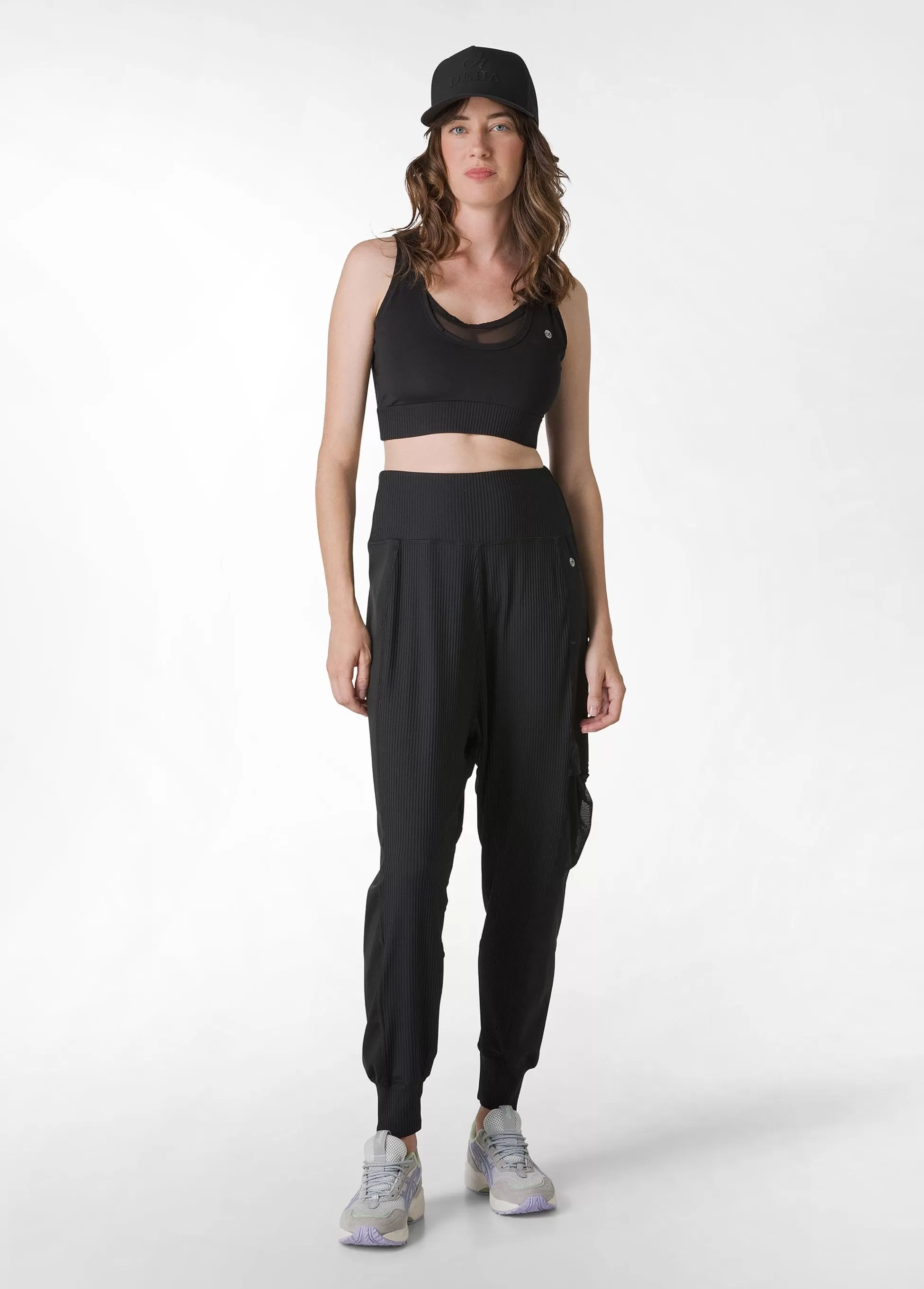 Donna DEHA Pantaloni*Pantalone Odalisca In Microfibra Nero