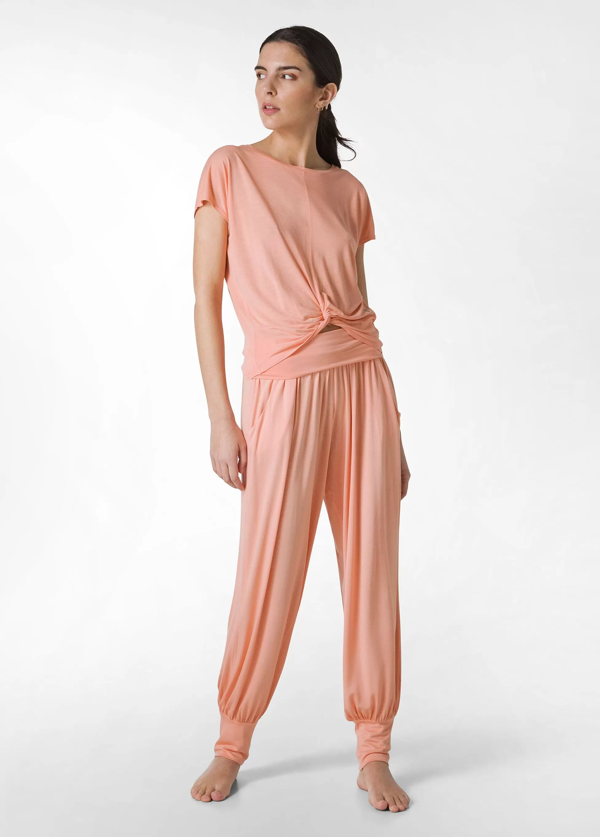 Donna DEHA Pantaloni*Pantalone Odalisca In Viscosa Arancio
