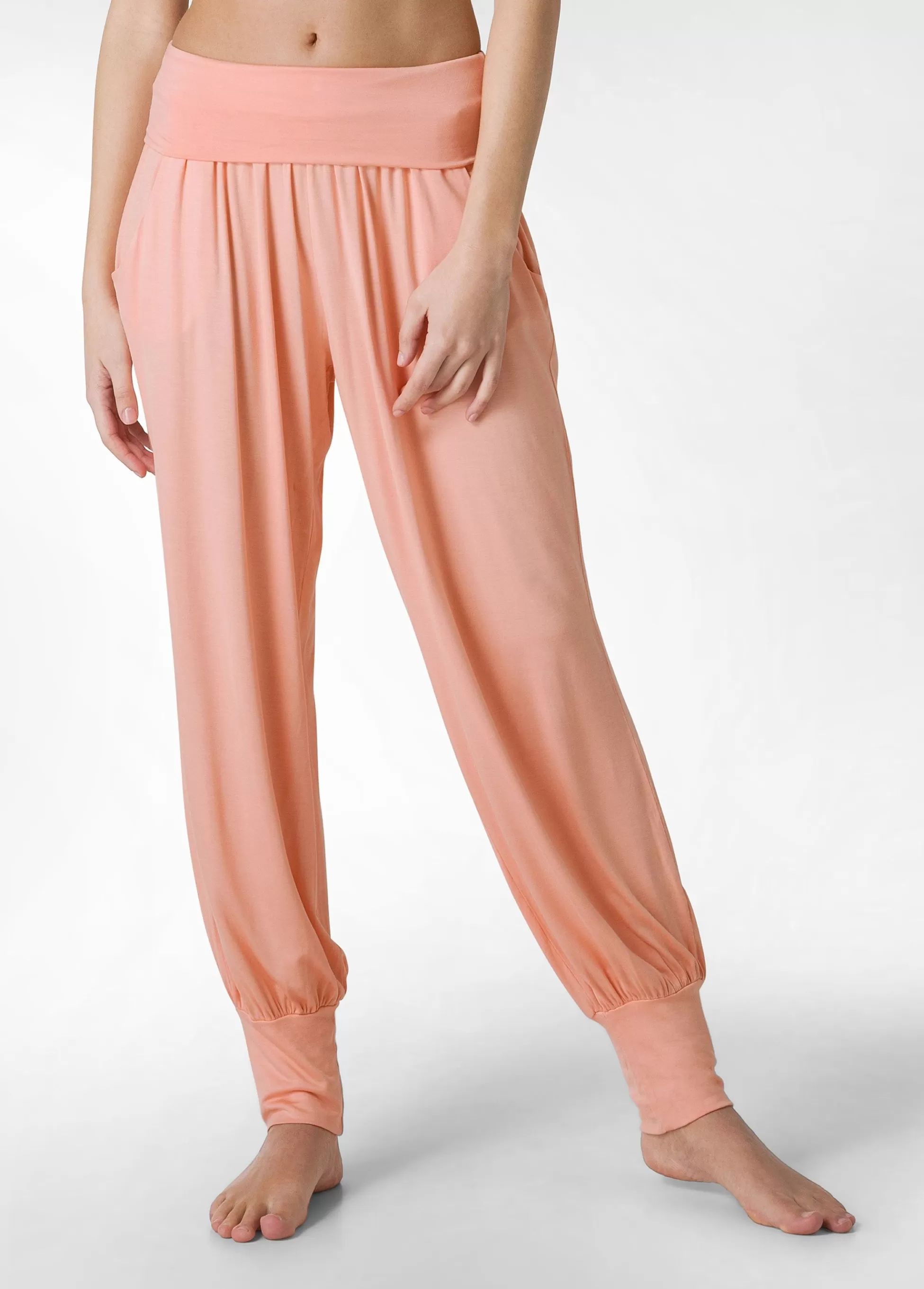 Donna DEHA Pantaloni*Pantalone Odalisca In Viscosa Arancio