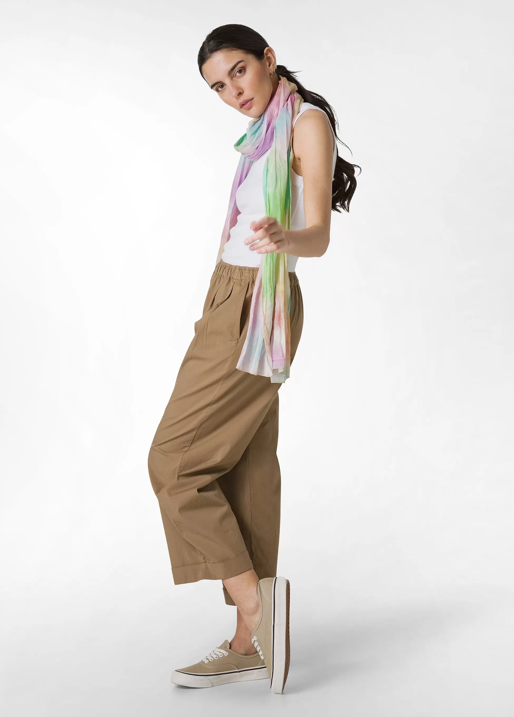 Donna DEHA Pantaloni*Pantalone Relaxed In Popeline Marrone