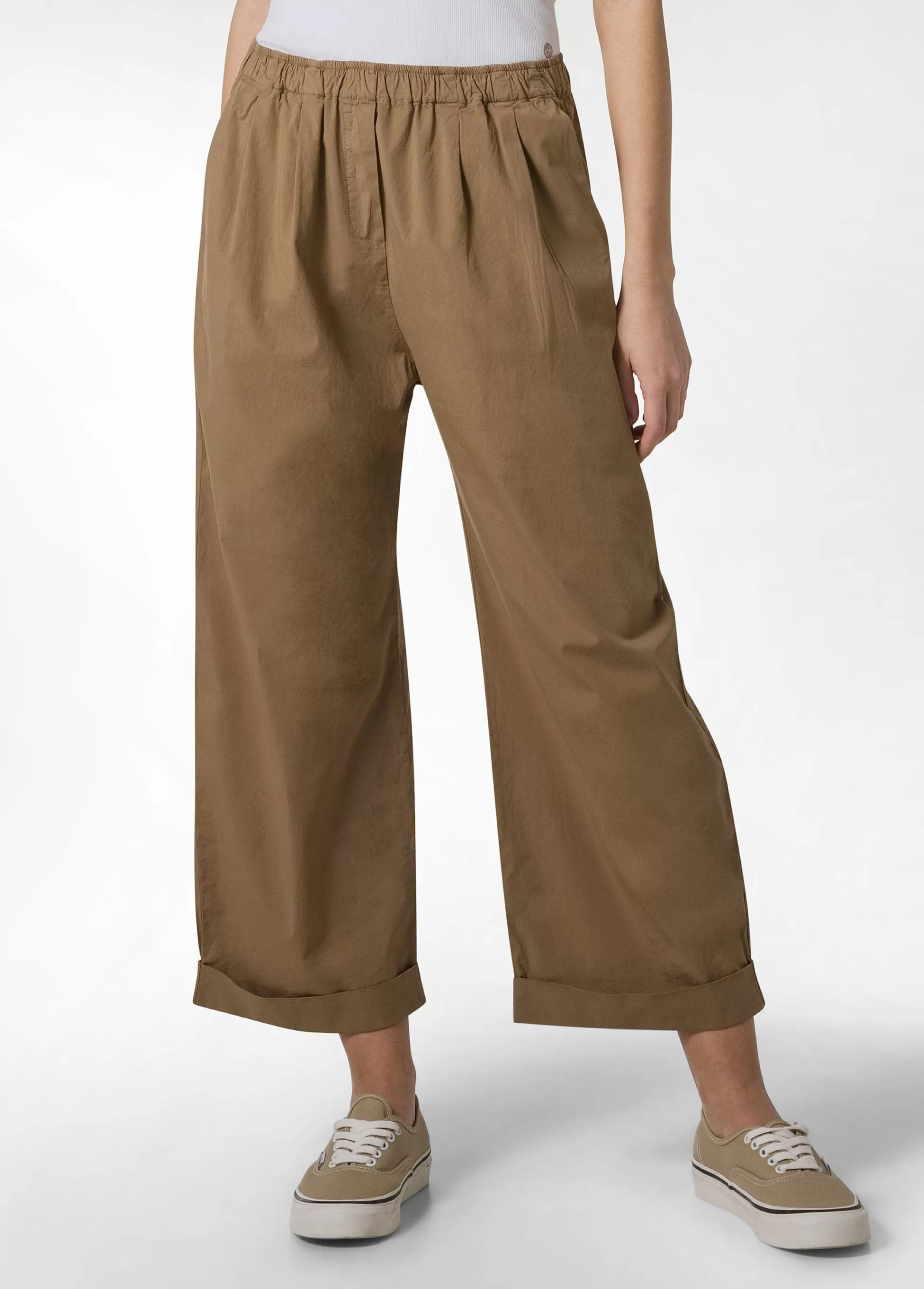 Donna DEHA Pantaloni*Pantalone Relaxed In Popeline Marrone