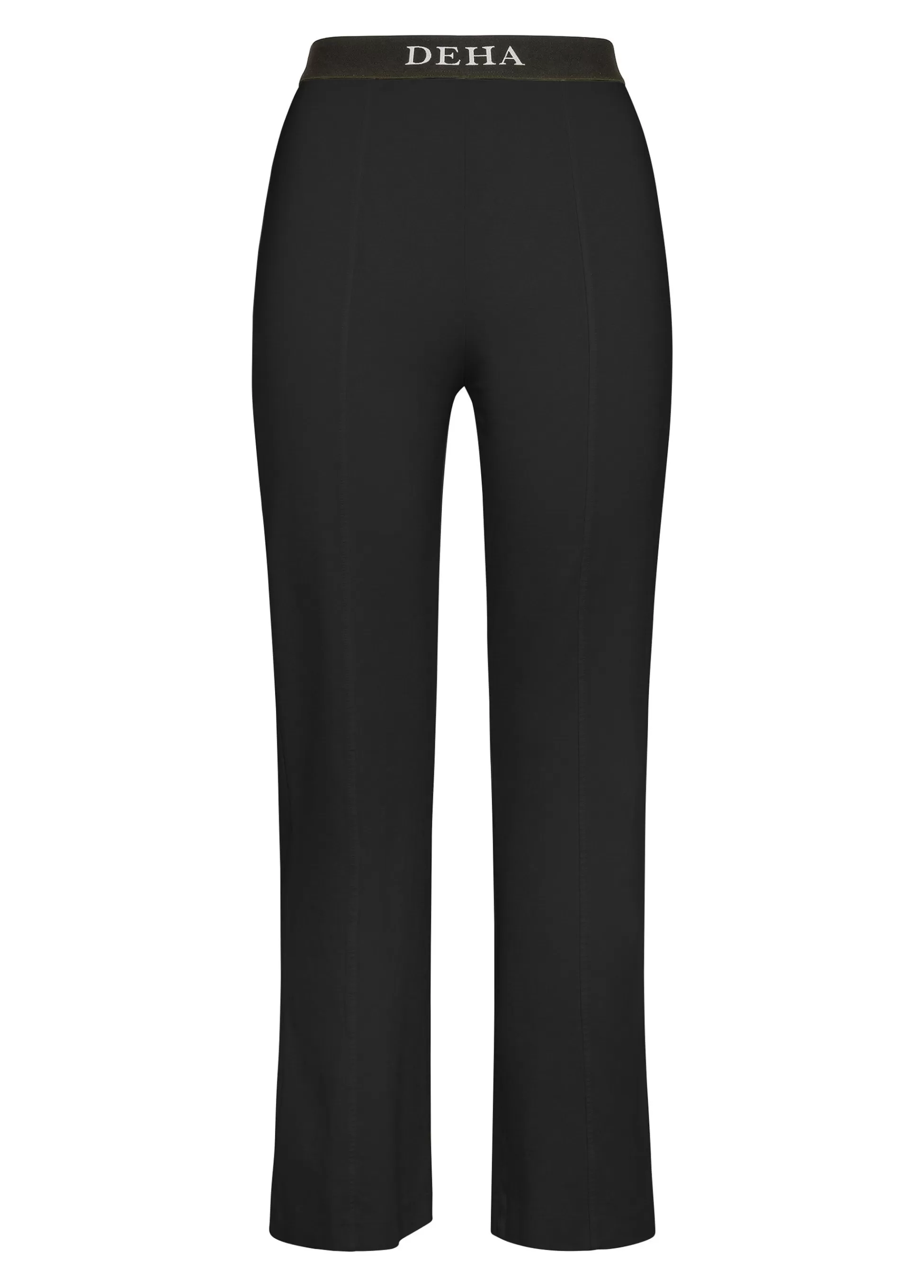 Donna DEHA Pantaloni*Pantalone Svasato Punto Milano Nero